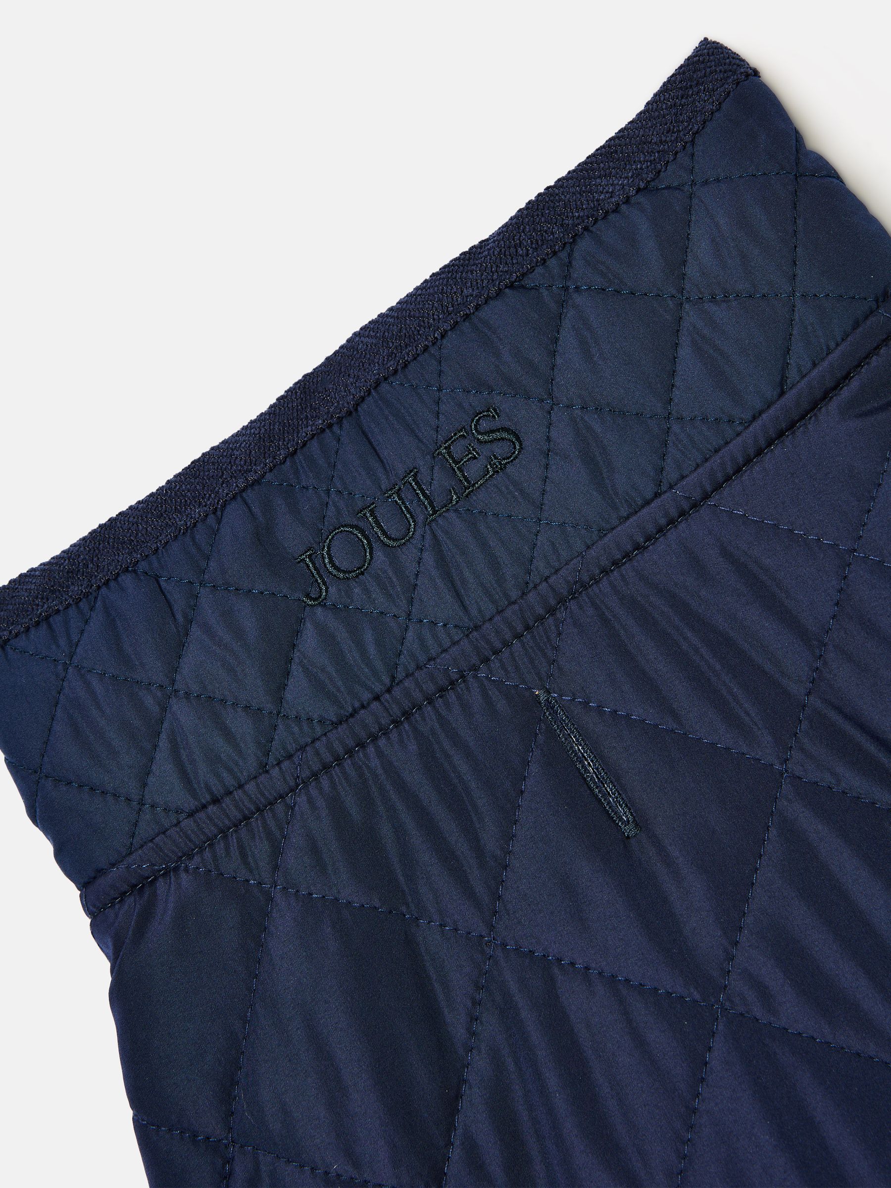 Navy Blue Quilted Dog Coat - Image 5 of 6