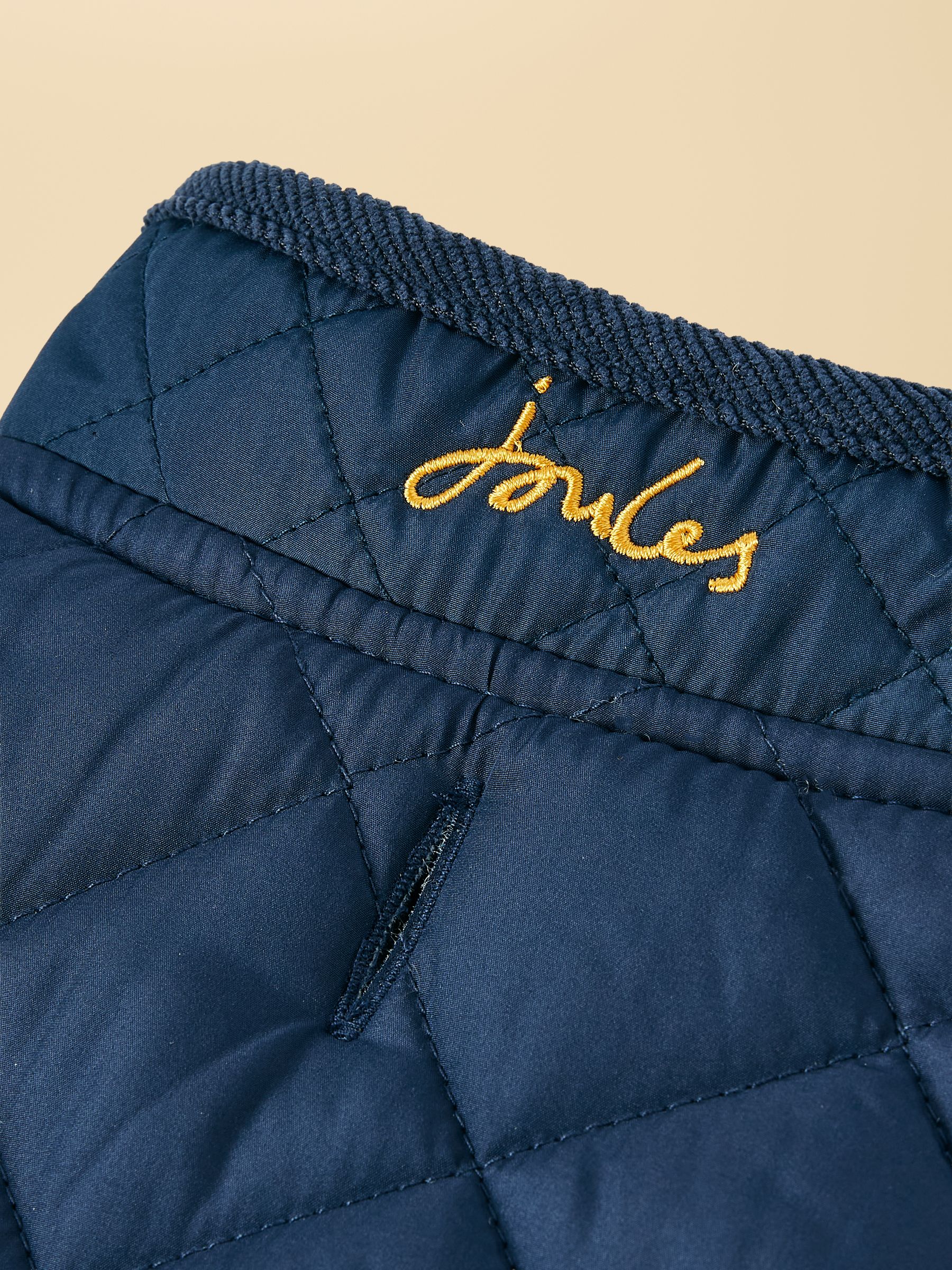 Navy Blue Quilted Dog Coat - Image 5 of 5