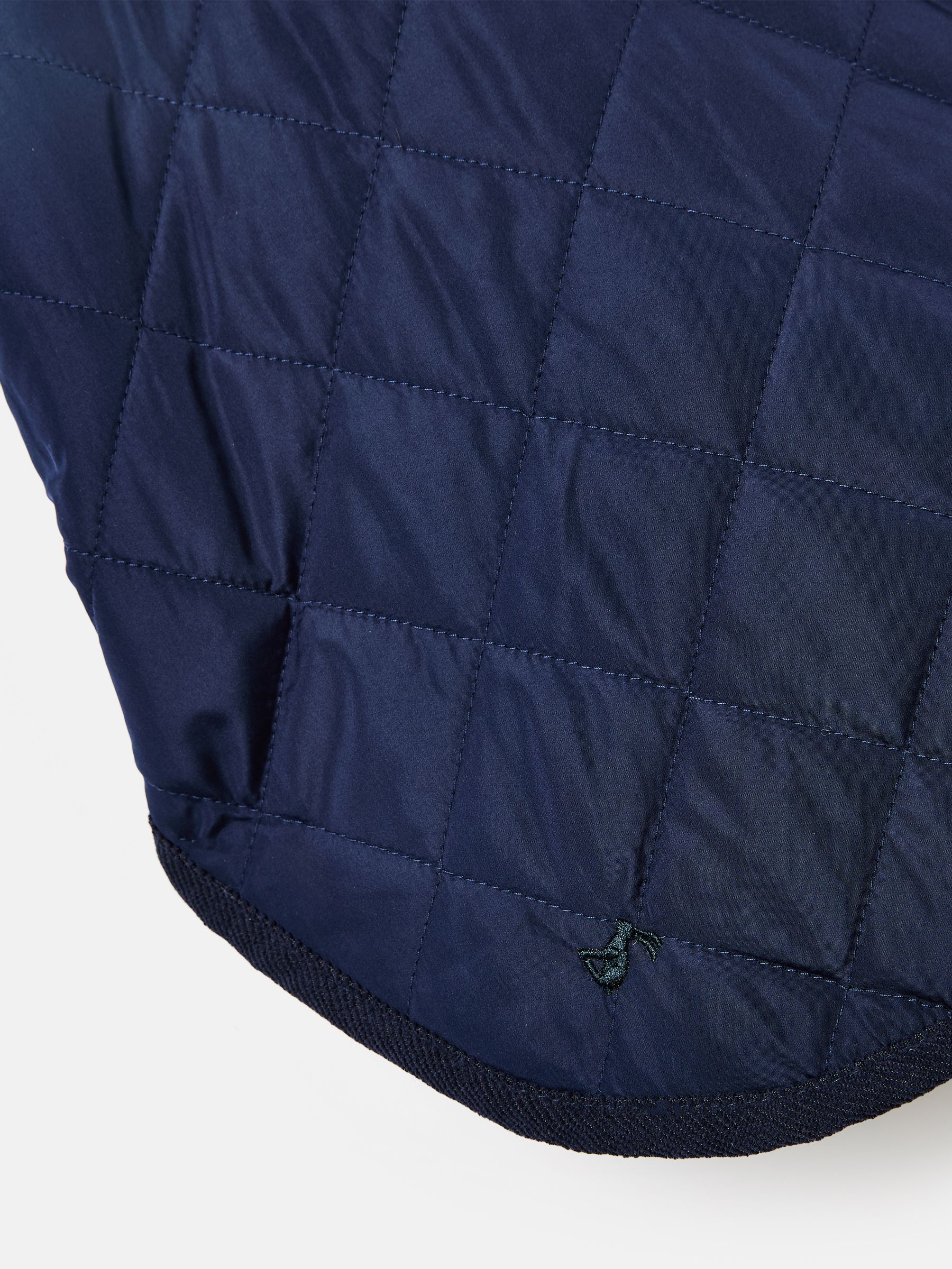 Navy Blue Quilted Dog Coat - Image 7 of 7 Navy Blue Quilted Dog Coat - Image 7 of 7