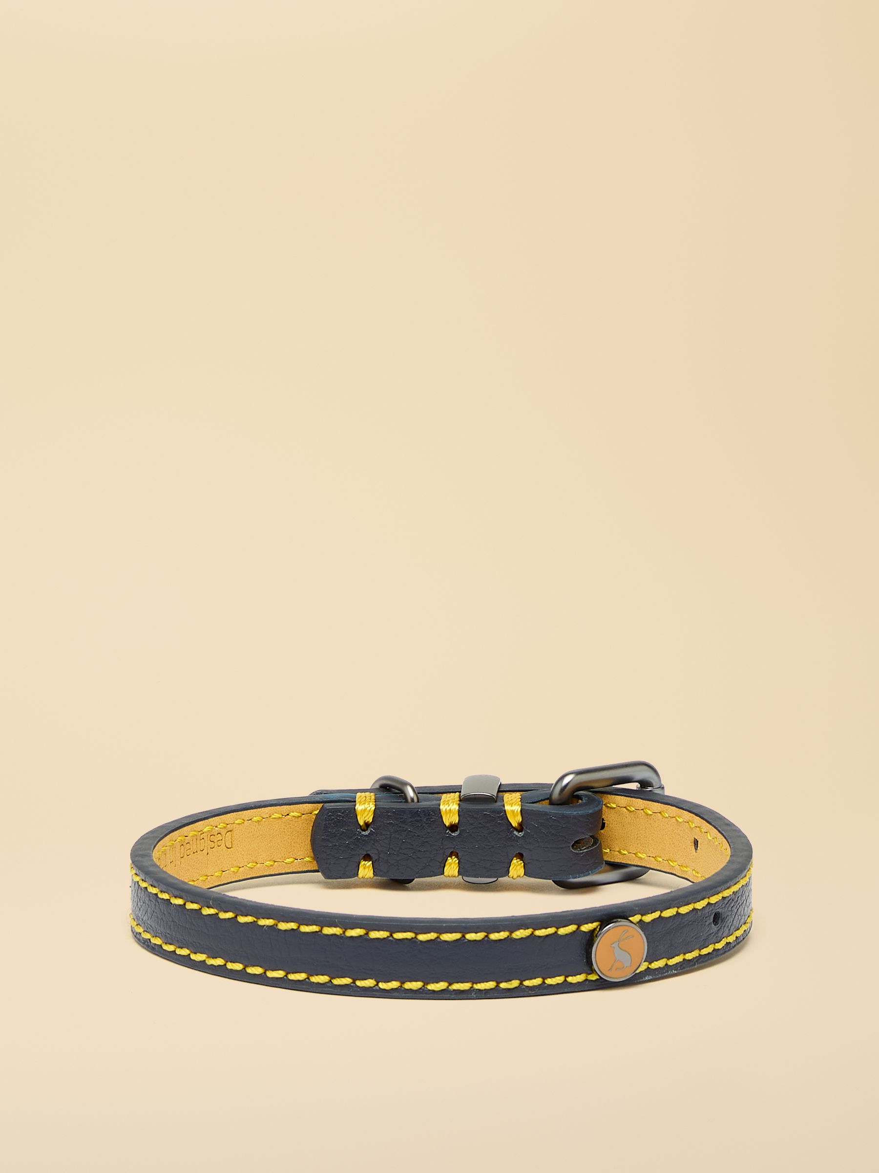Joules Navy Blue Leather Dog Collar - Image 4 of 4