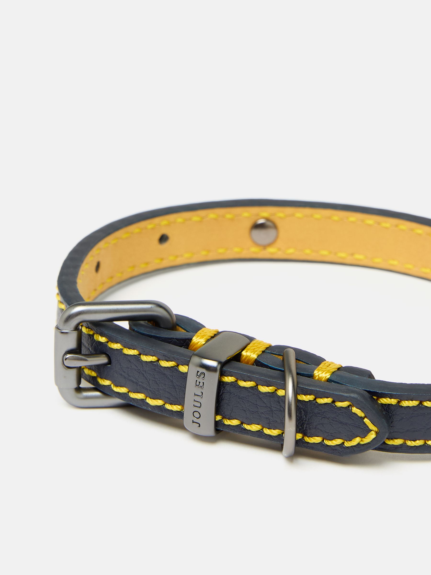 Joules Navy Blue Leather Dog Collar - Image 8 of 9