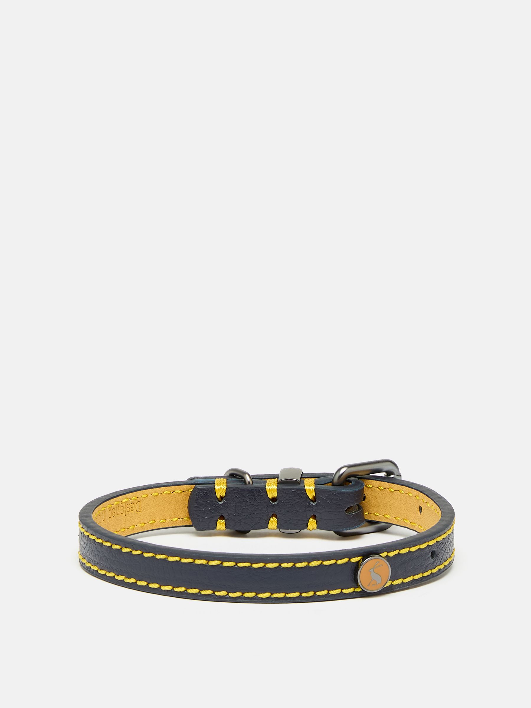 Joules Navy Blue Leather Dog Collar - Image 9 of 9