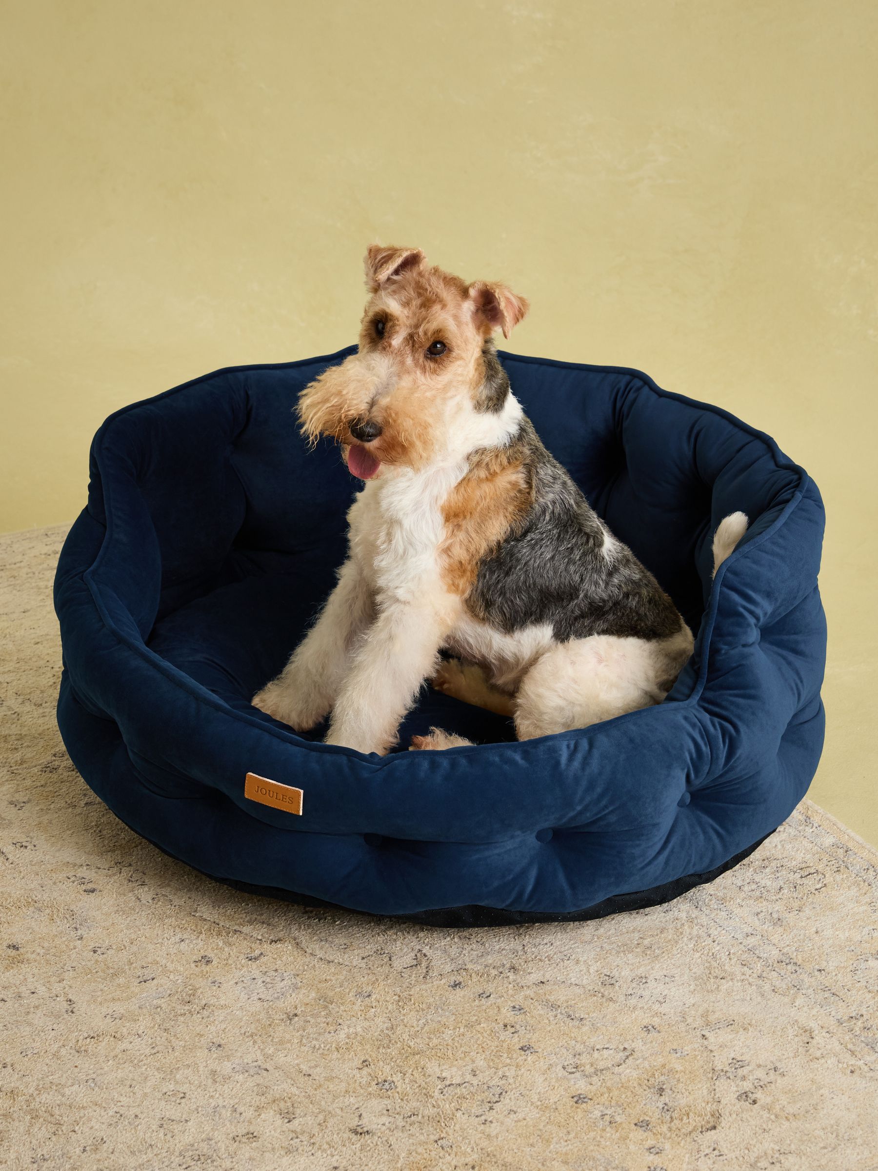 Chesterfield Navy Dog Bed - Image 4 of 11