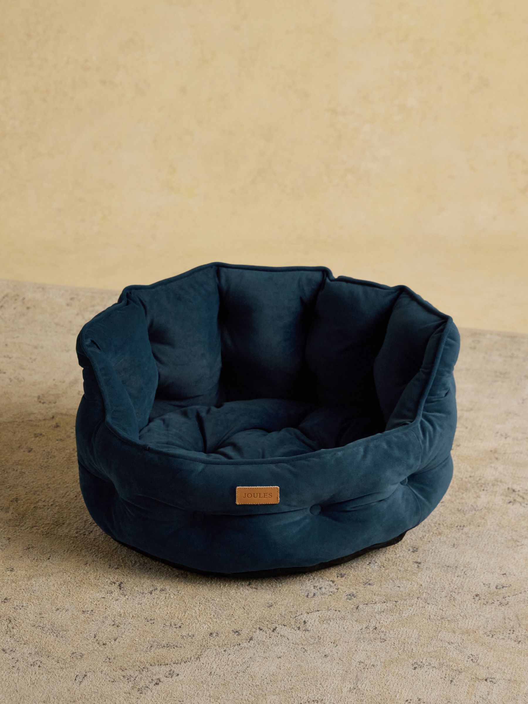Chesterfield Navy Dog Bed Joules