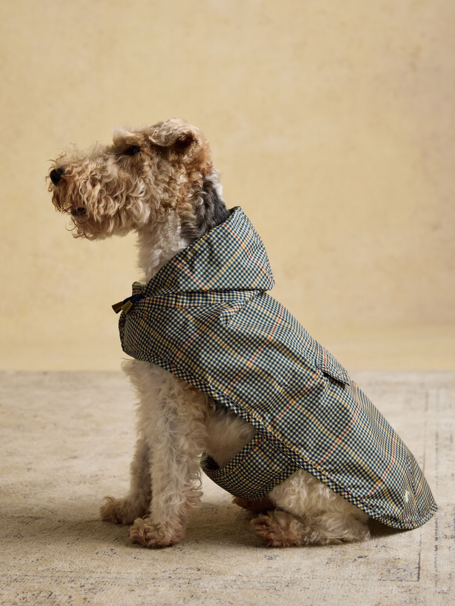 Henson Check Brown Packaway Jacket Joules