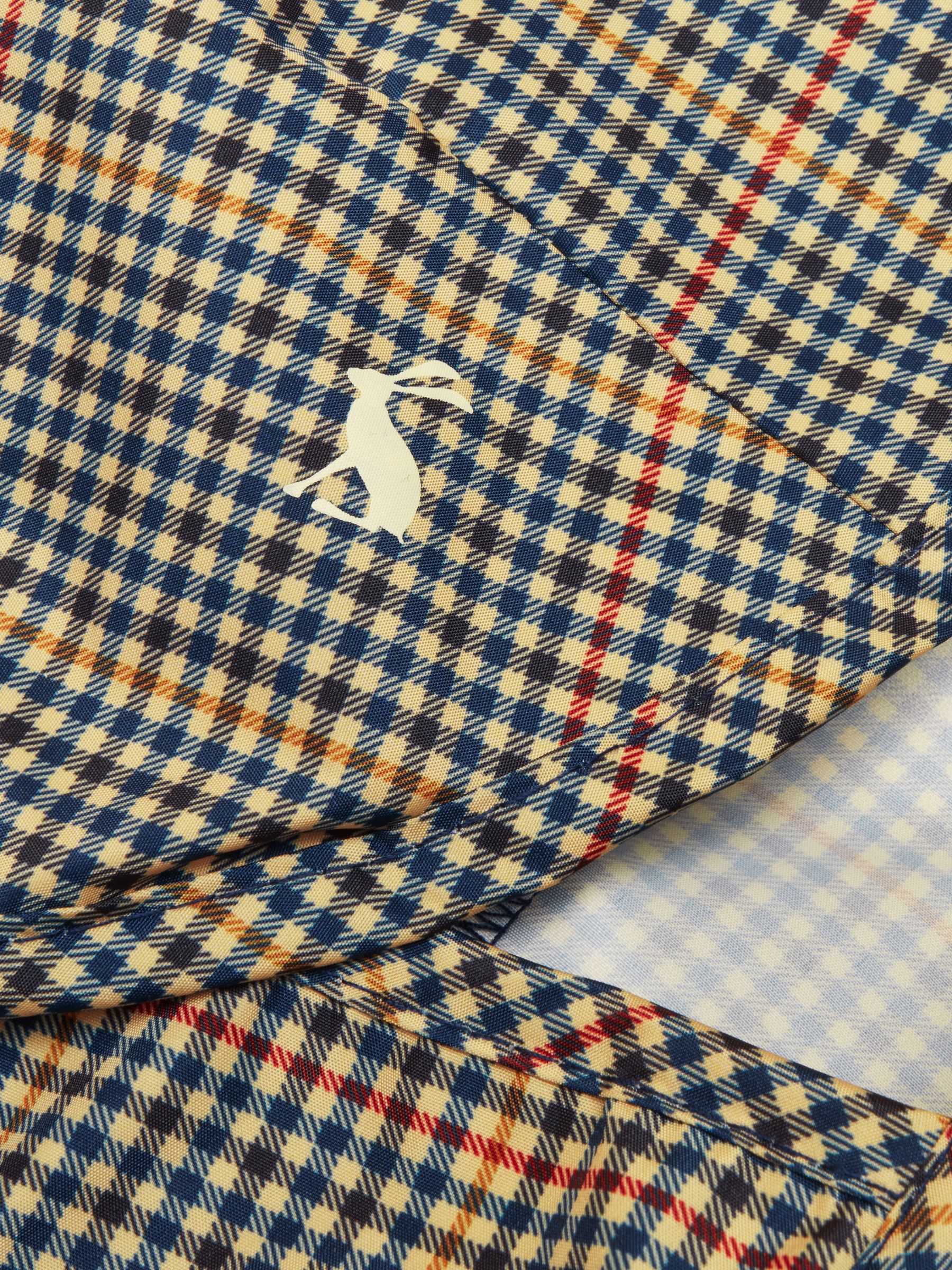 Henson Check Brown Packaway Dog Coat - Image 10 of 10