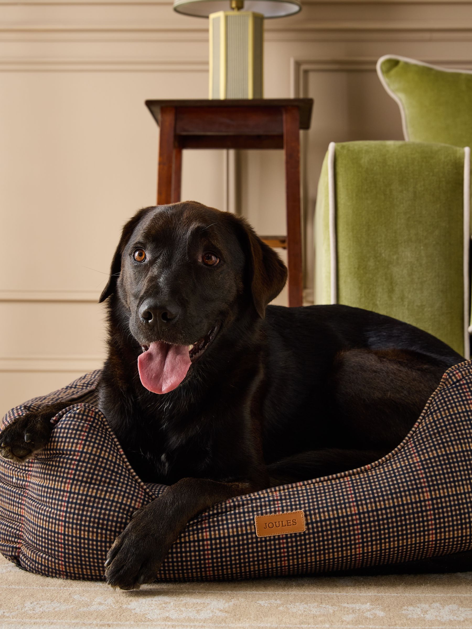 Henson Check Brown Pet Bed - Image 2 of 16