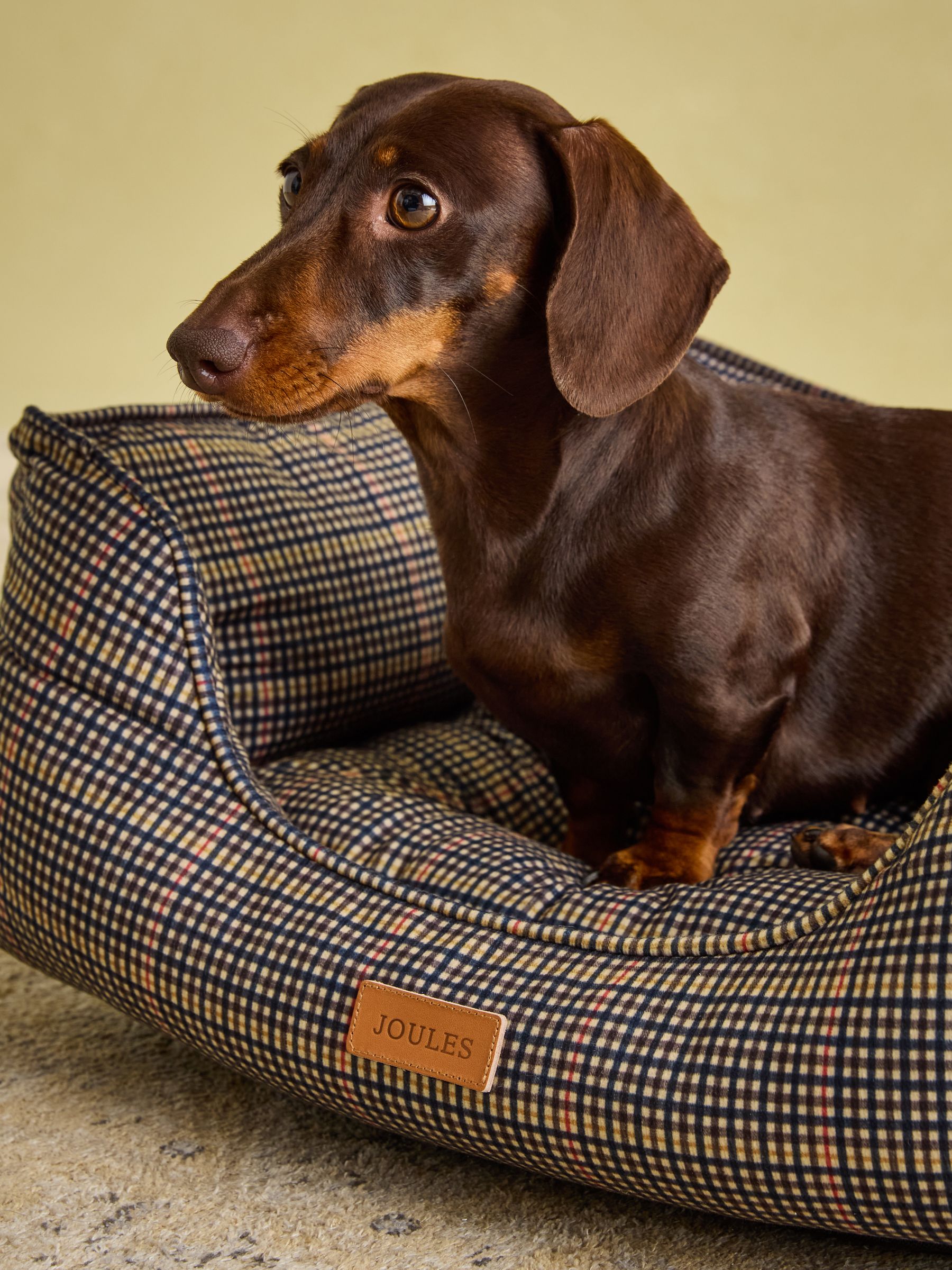 Henson Check Brown Pet Bed - Image 5 of 16