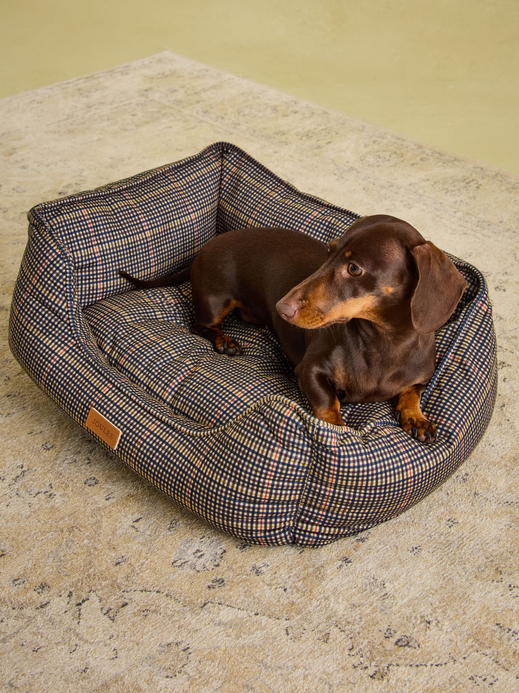 Henson Check Brown Pet Bed - Image 8 of 16