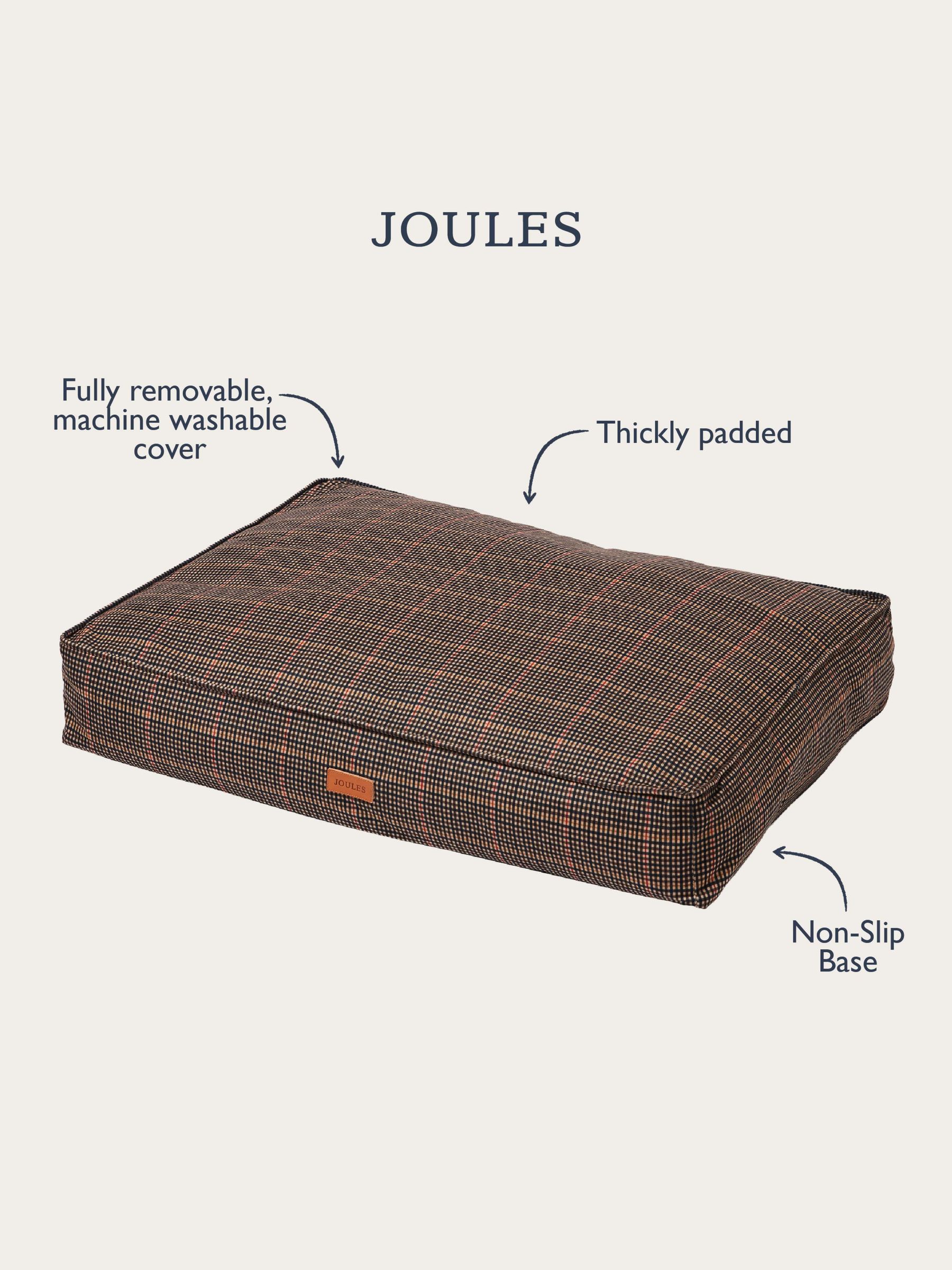 Henson Check Brown Pet Matress Bed - Image 13 of 13