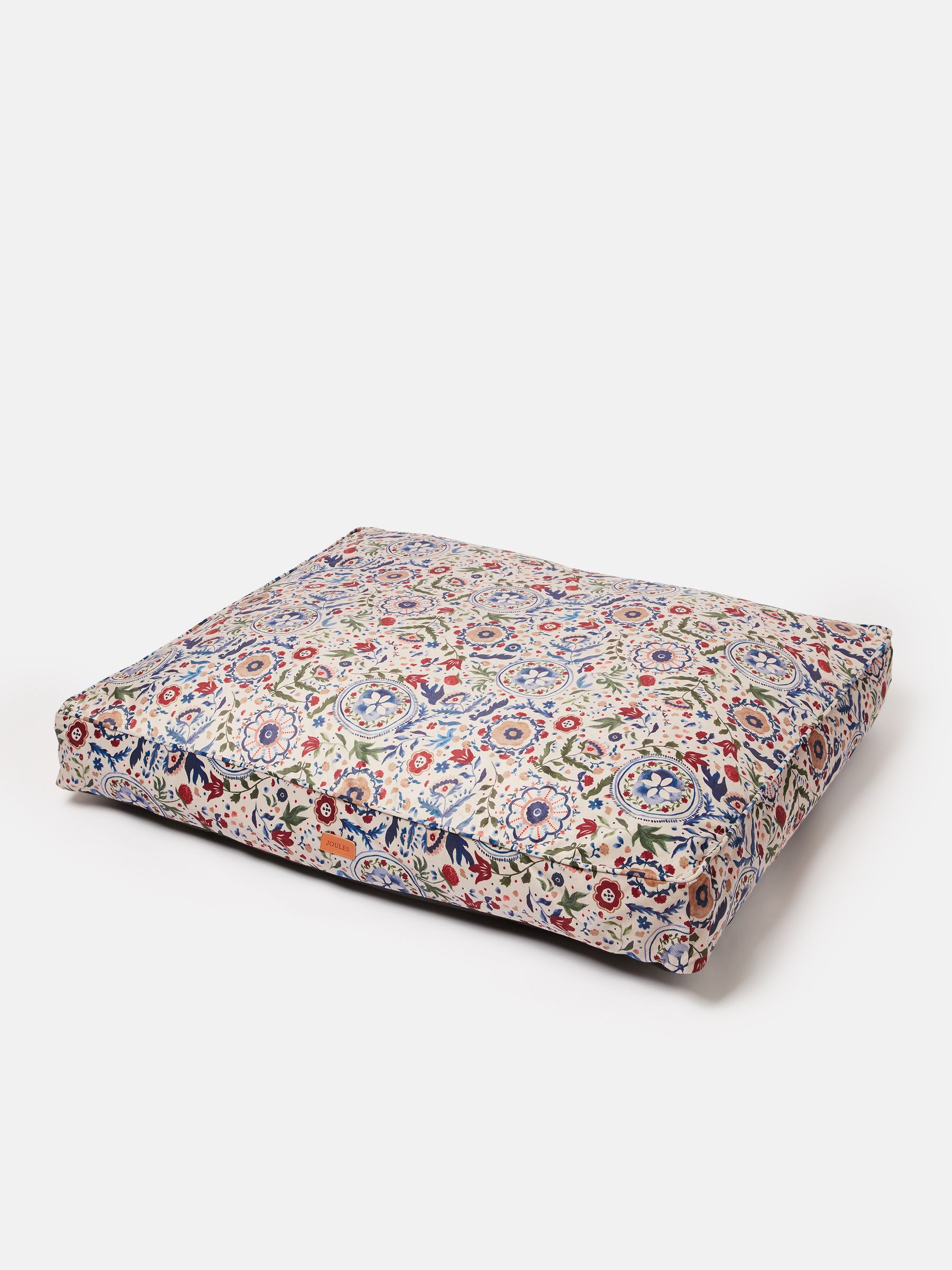 Cream & Blue Floral Pet Mattress Bed - Image 10 of 11