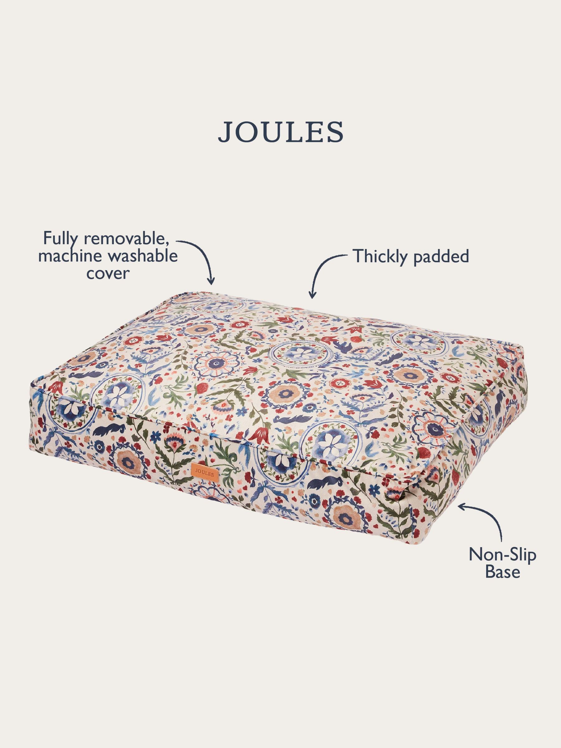Cream & Blue Floral Pet Mattress Bed - Image 11 of 11