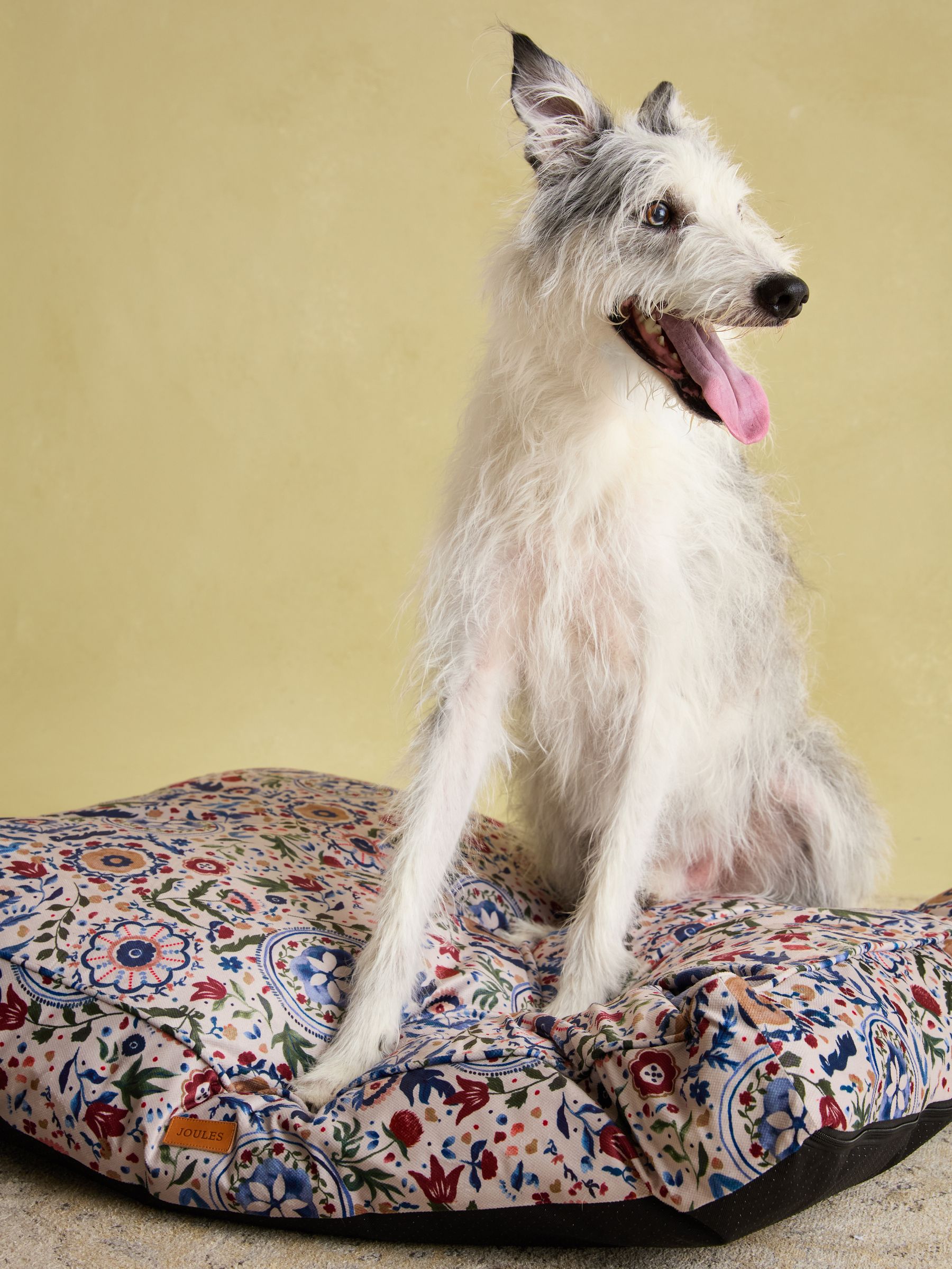 Cream & Blue Floral Pet Mattress Bed - Image 5 of 11