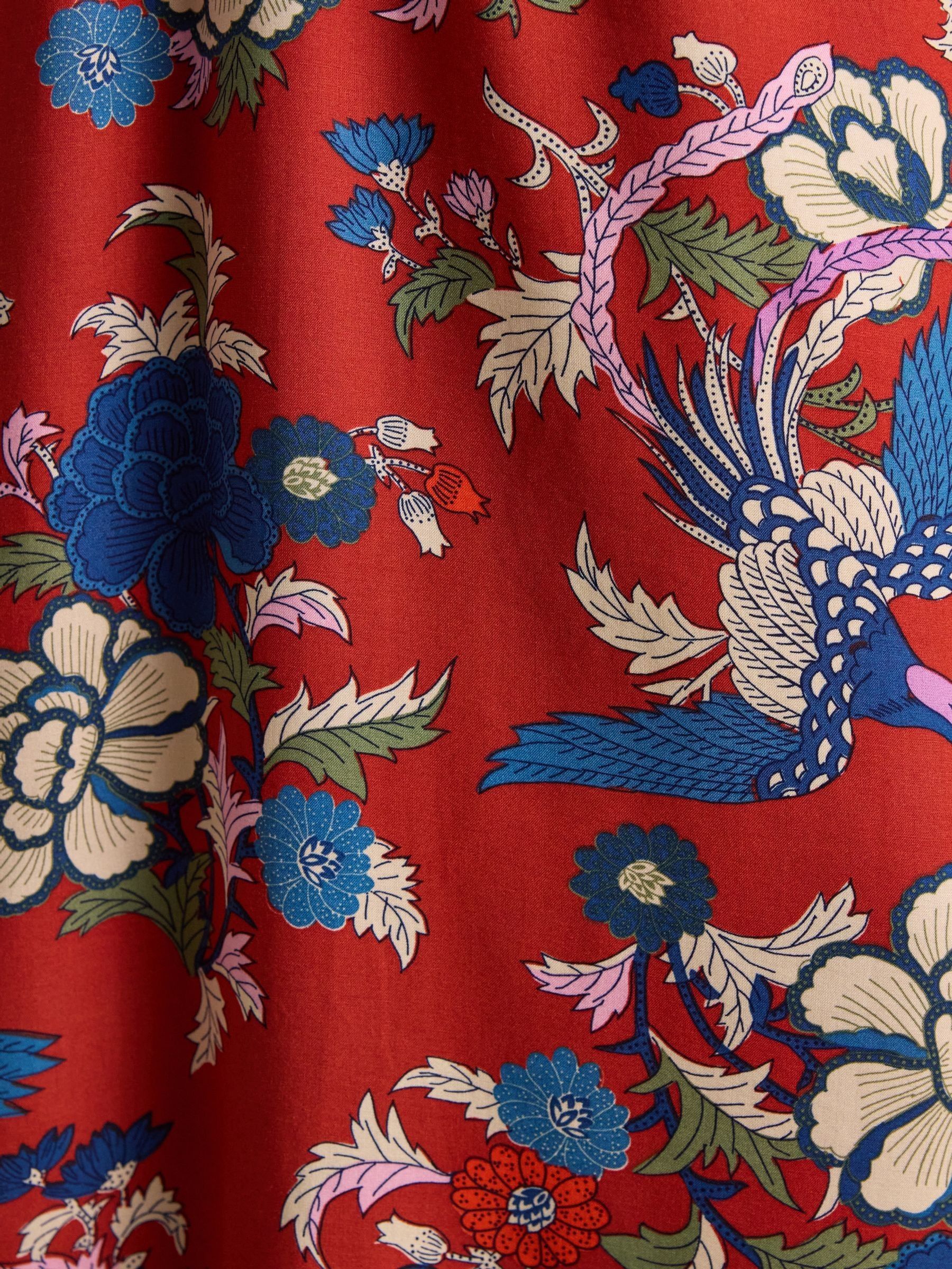 Bethany Red Midi Dress - Image 4 of 9