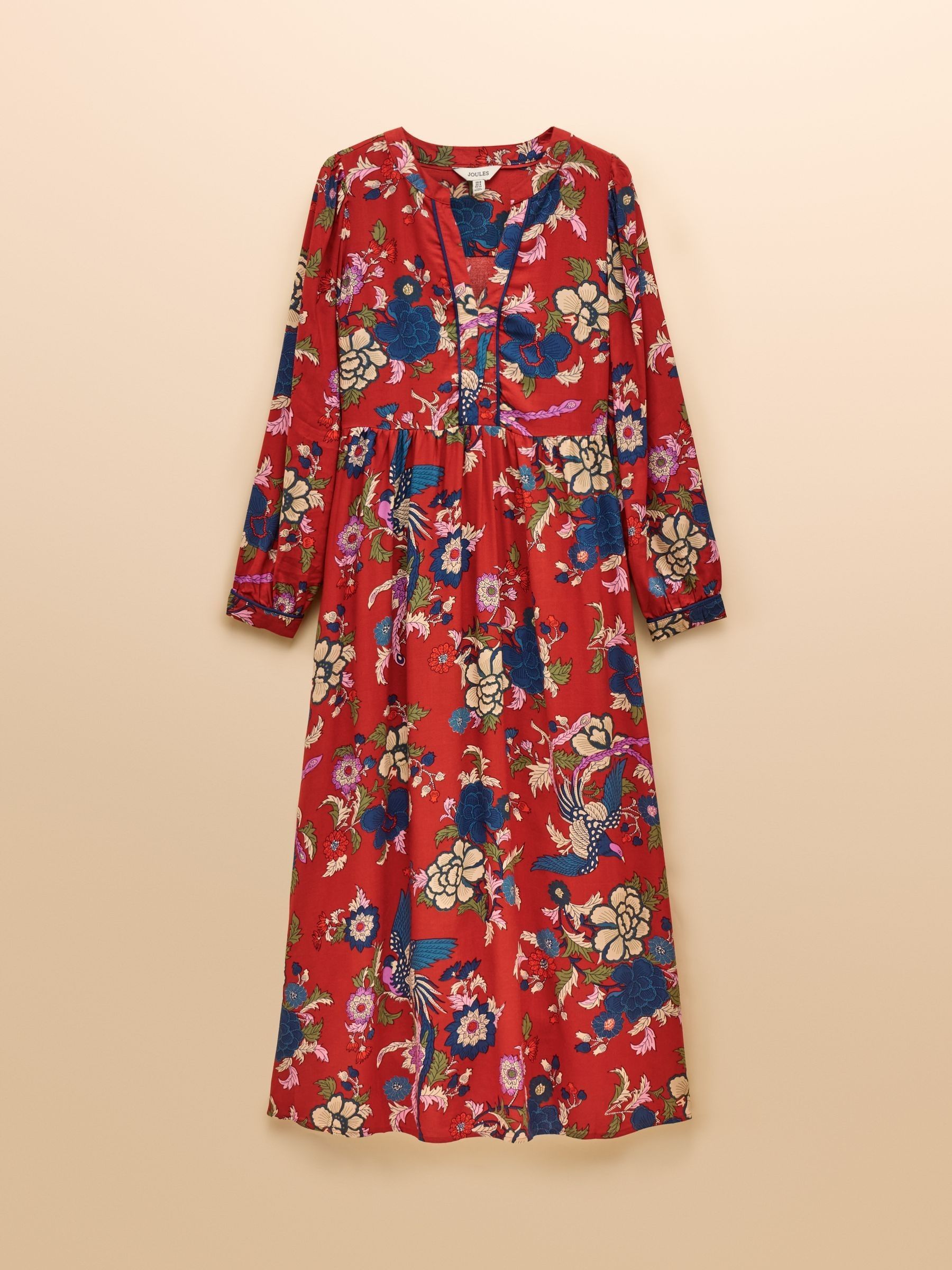 Bethany Red Midi Dress - Image 9 of 9