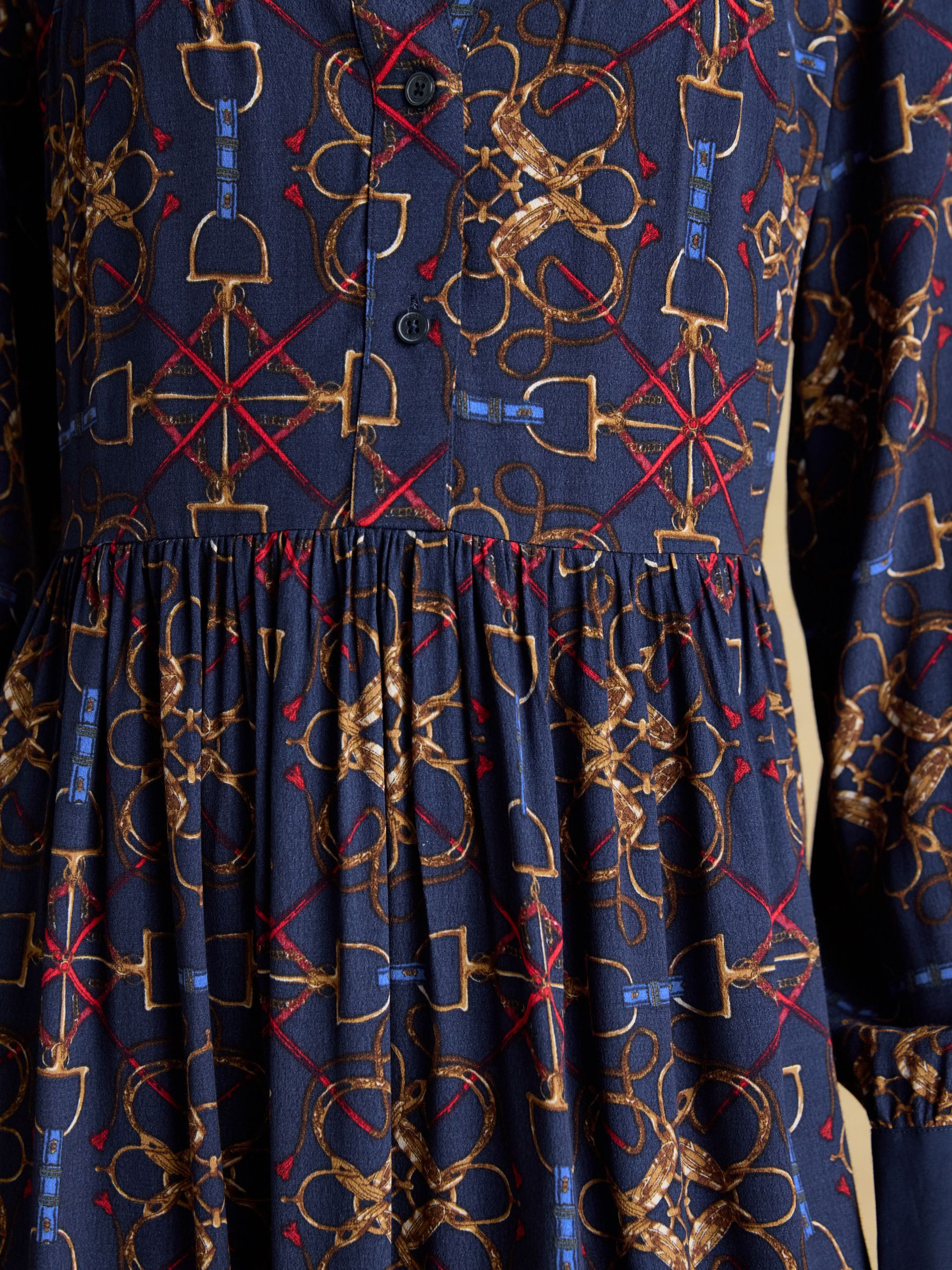 Eleanora Navy Bridle Shirt Dress - Image 5 of 7