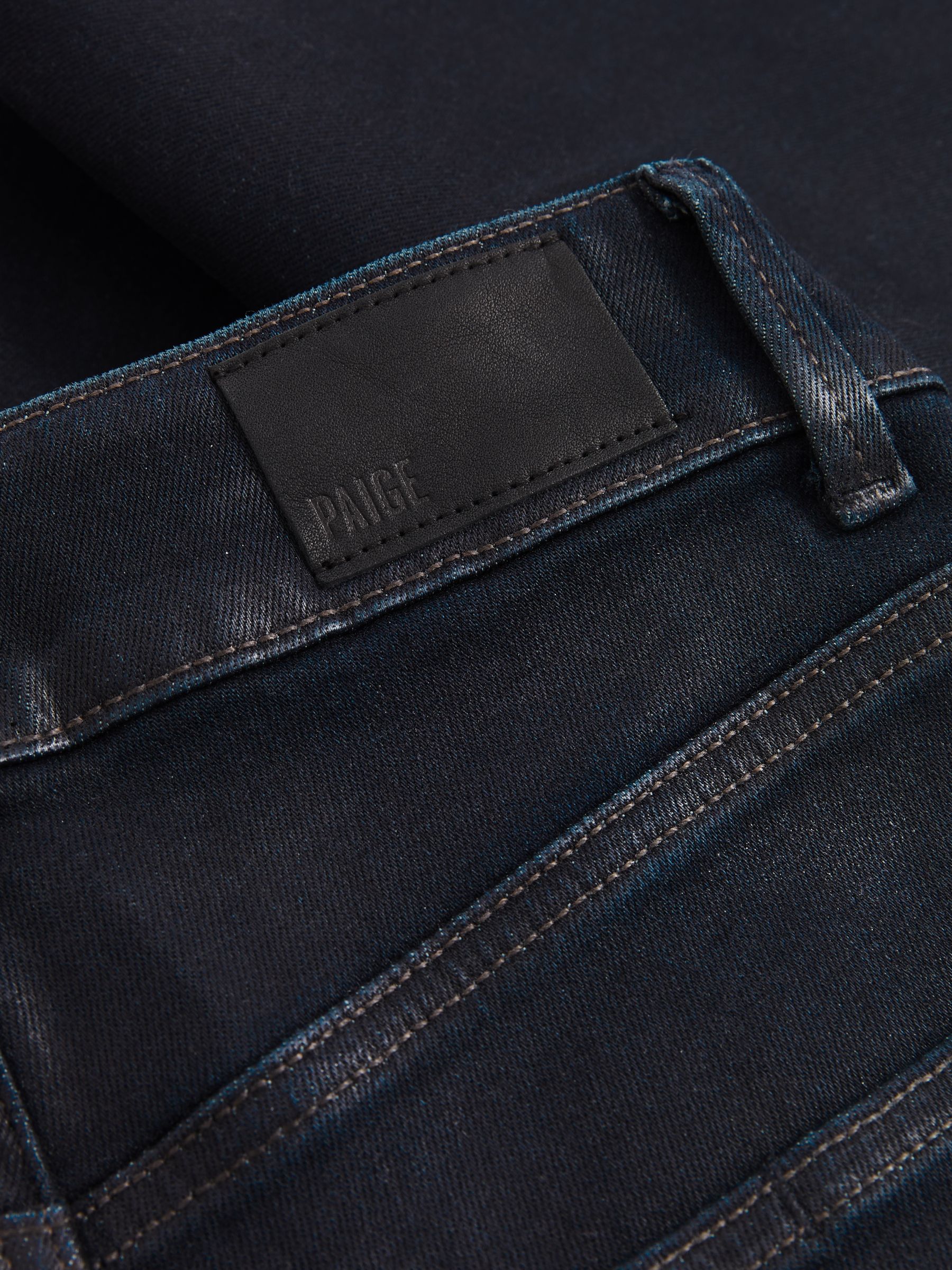 Paige Angled-Waist Flared Jeans in Kira Blue - Image 8 of 8
