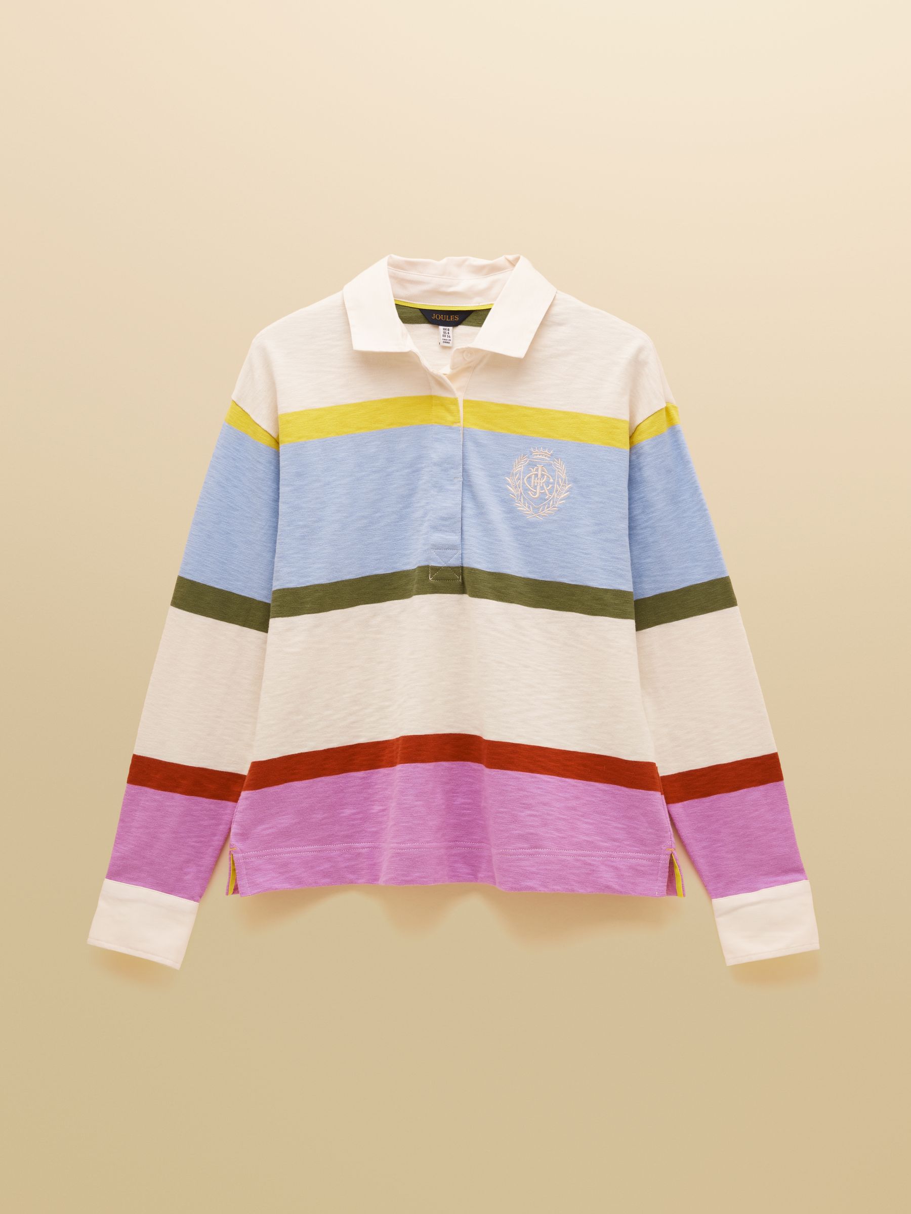 Lara Multi Stripe Boxy Fit Rugby Shirt - Image 10 of 10