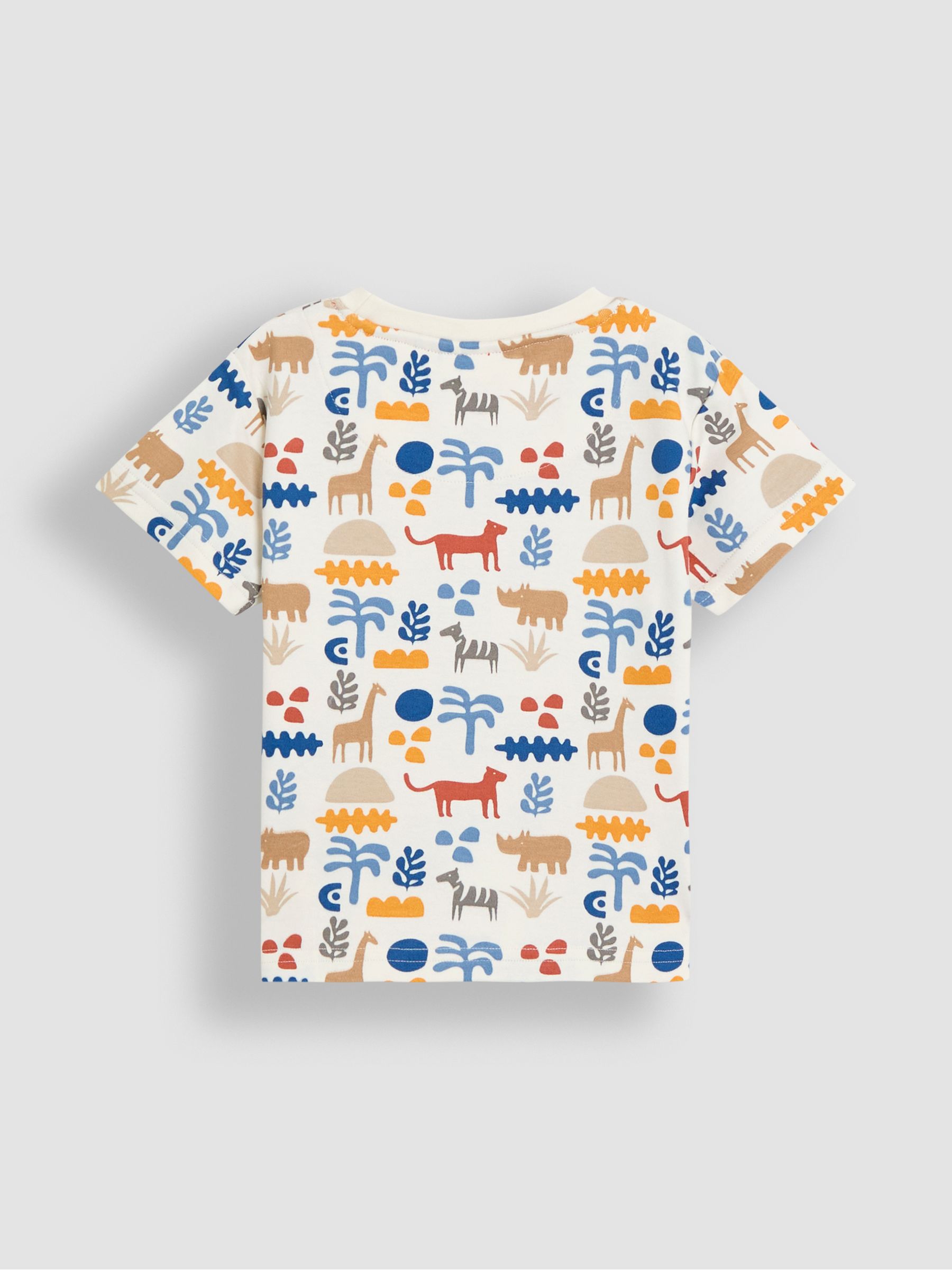 Ecru Safari 2-Pack Printed & Plain T-Shirts - Image 3 of 5