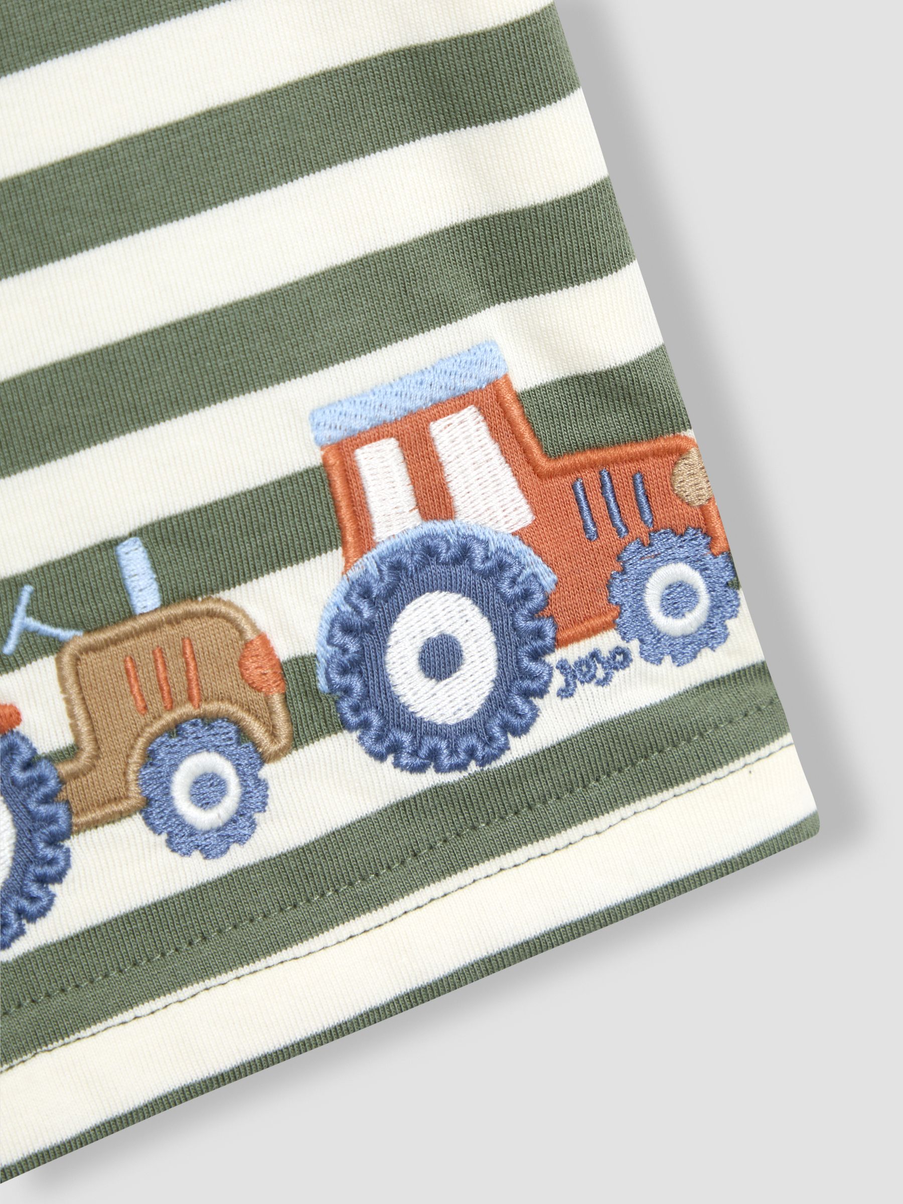 Khaki Tractor Appliqué Border T-Shirt - Image 3 of 3