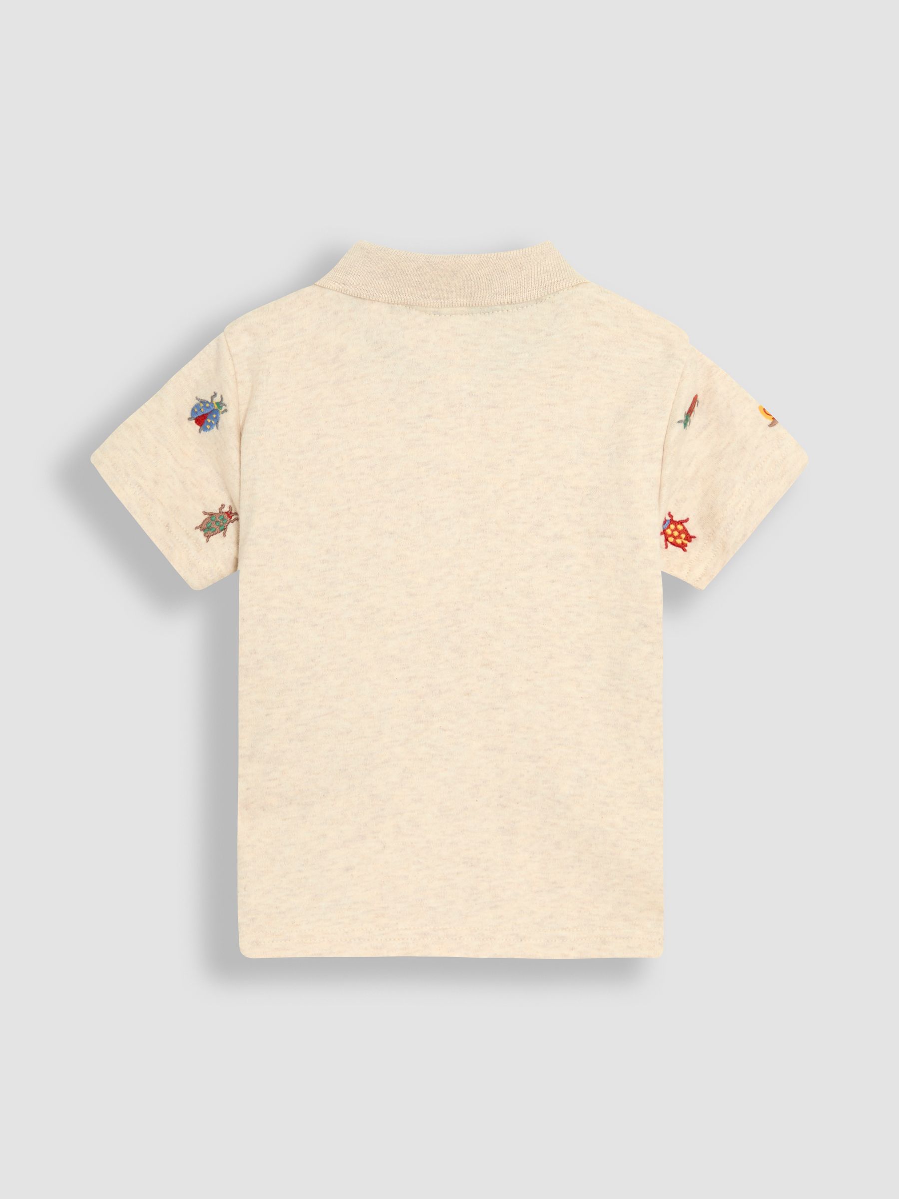 Natural Bug Embroidered Polo Shirt - Image 2 of 3