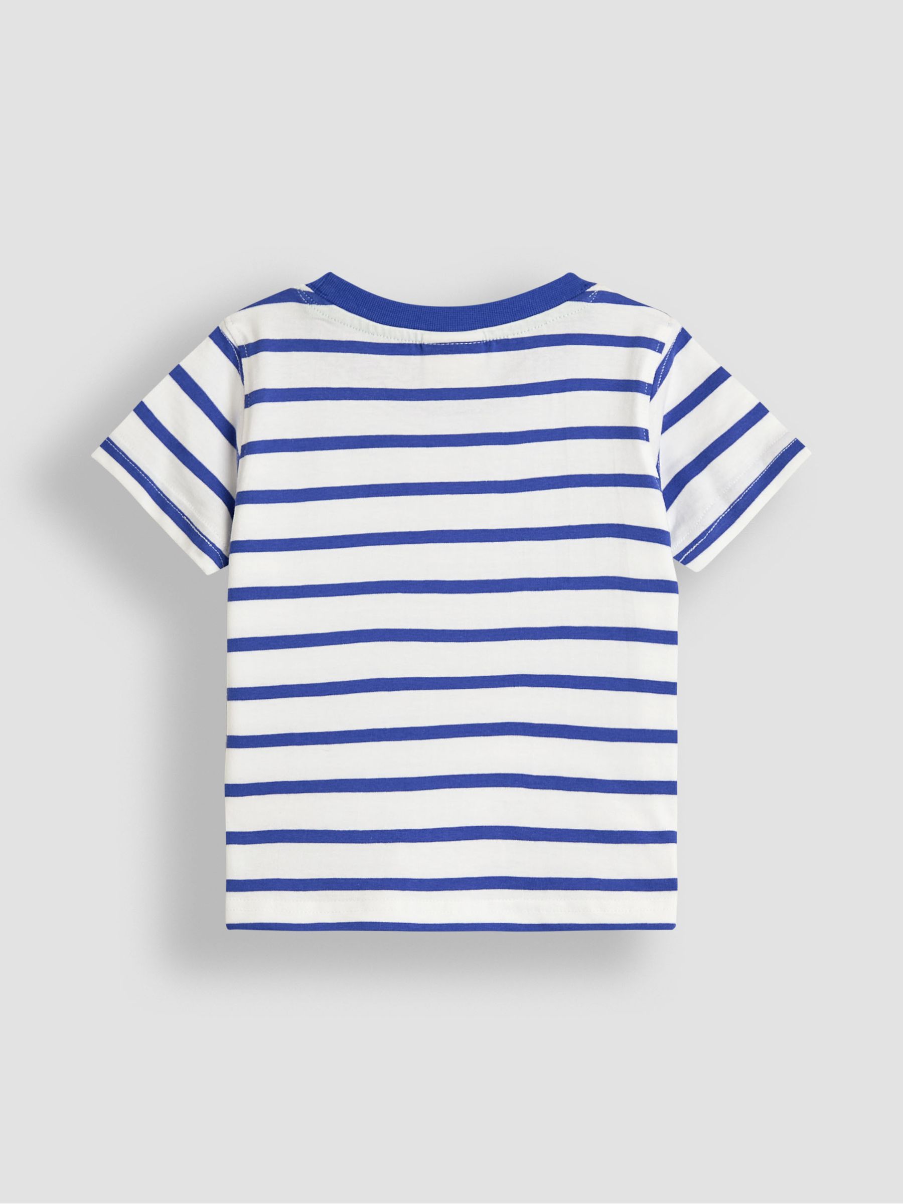 White Construction Vehicle Appliqué Border T-Shirt - Image 3 of 3