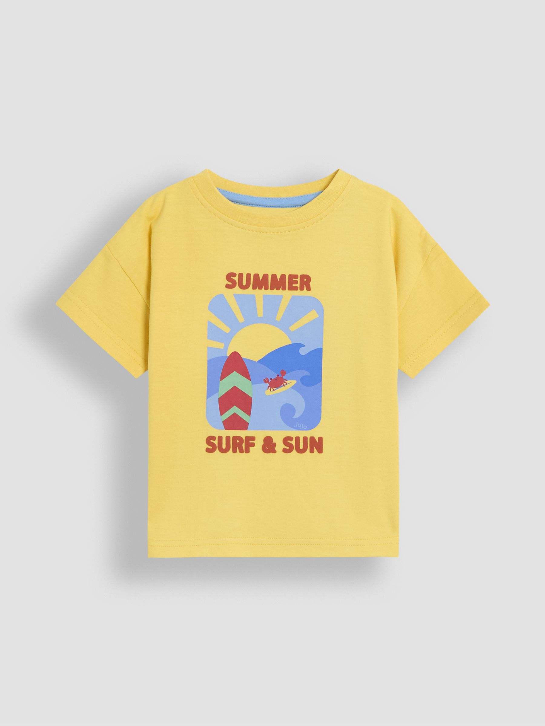 Yellow Surf & Sun Graphic Printed and Plain T-Shirts 2 Pack - Image 2 of 5