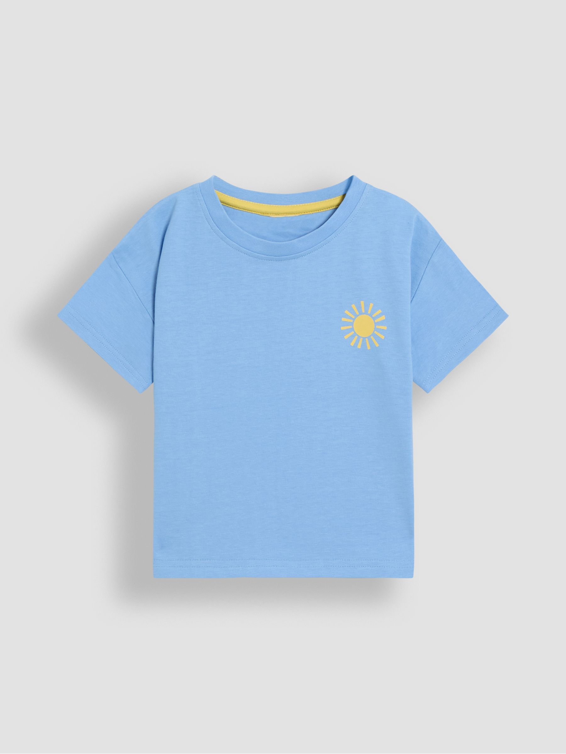 Yellow Surf & Sun Graphic Printed and Plain T-Shirts 2 Pack - Image 4 of 5