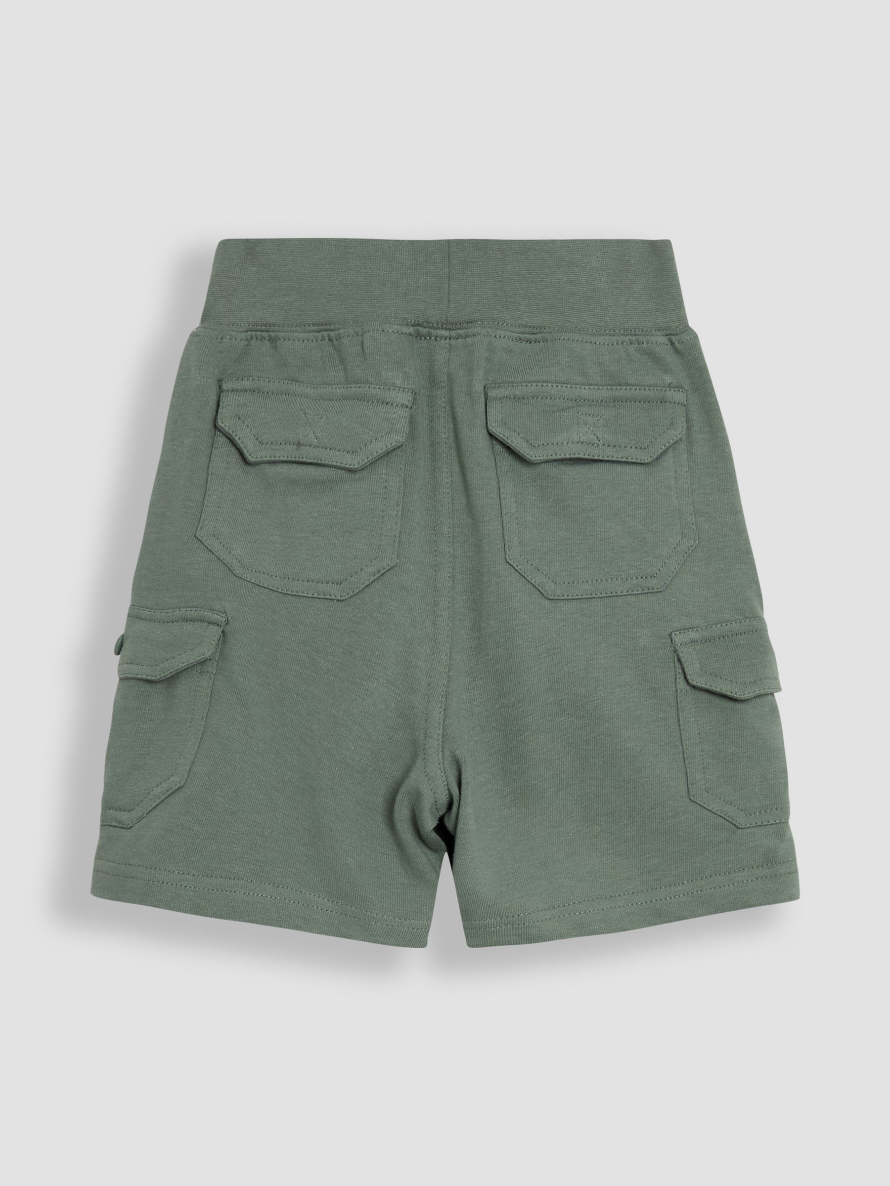 Khaki Green & Navy Blue 2-Pack Cargo Jogger Shorts - Image 5 of 5