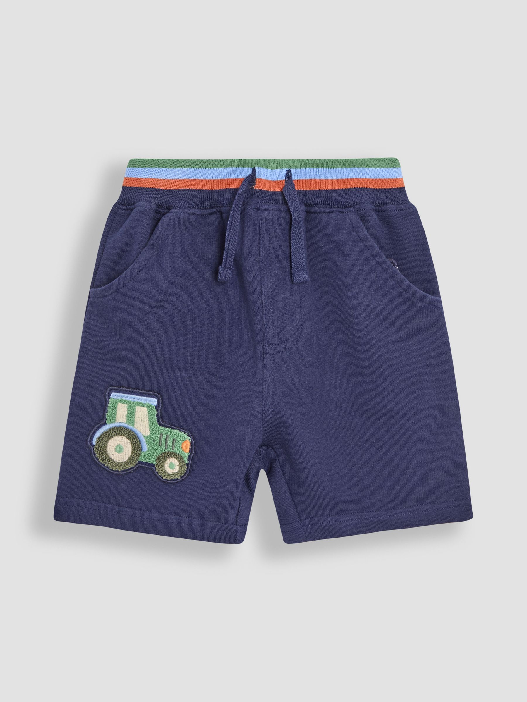 Navy Blue Appliqué Shorts - Image 6 of 8