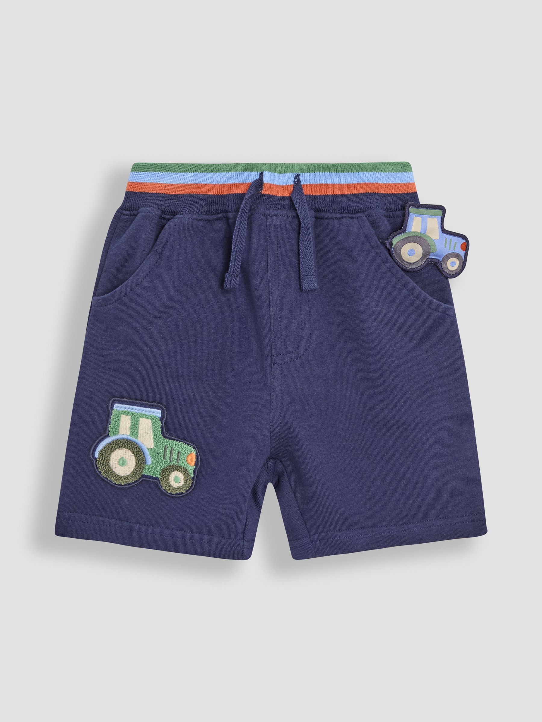 Navy Blue Appliqué Shorts - Image 7 of 8