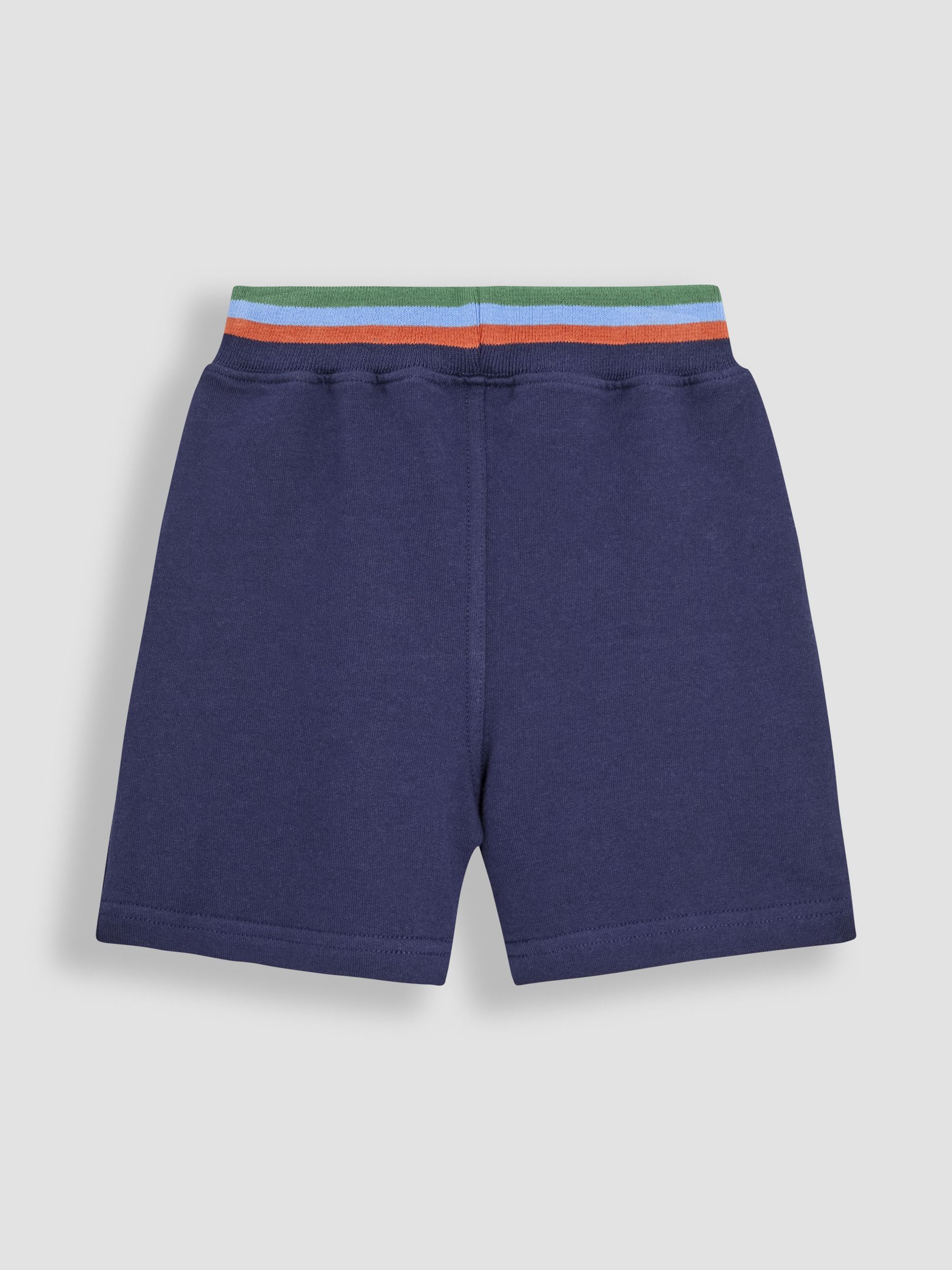Navy Blue Appliqué Shorts - Image 8 of 8