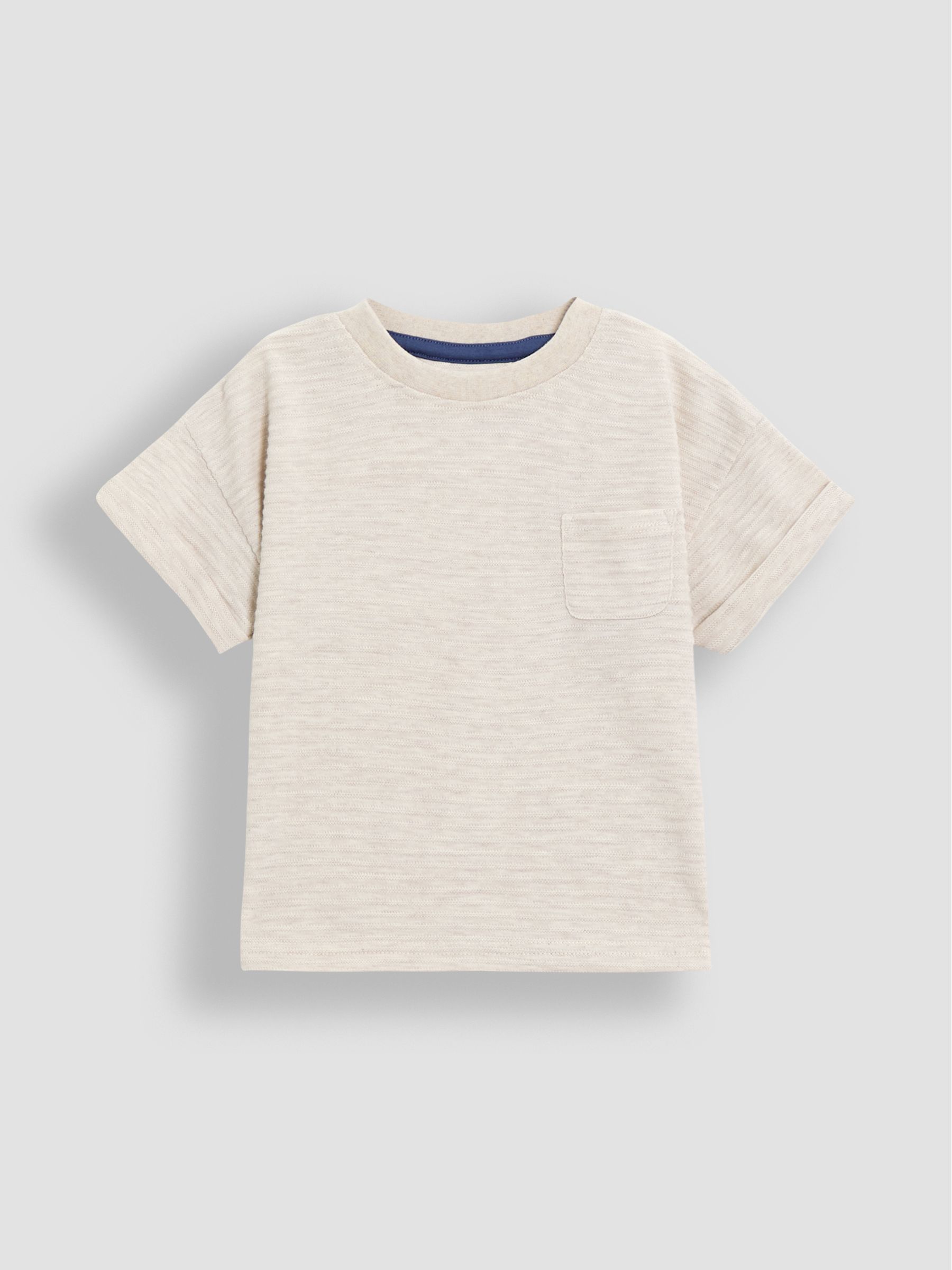 Natural Textured 100% Cotton T-Shirt - Image 1 of 3