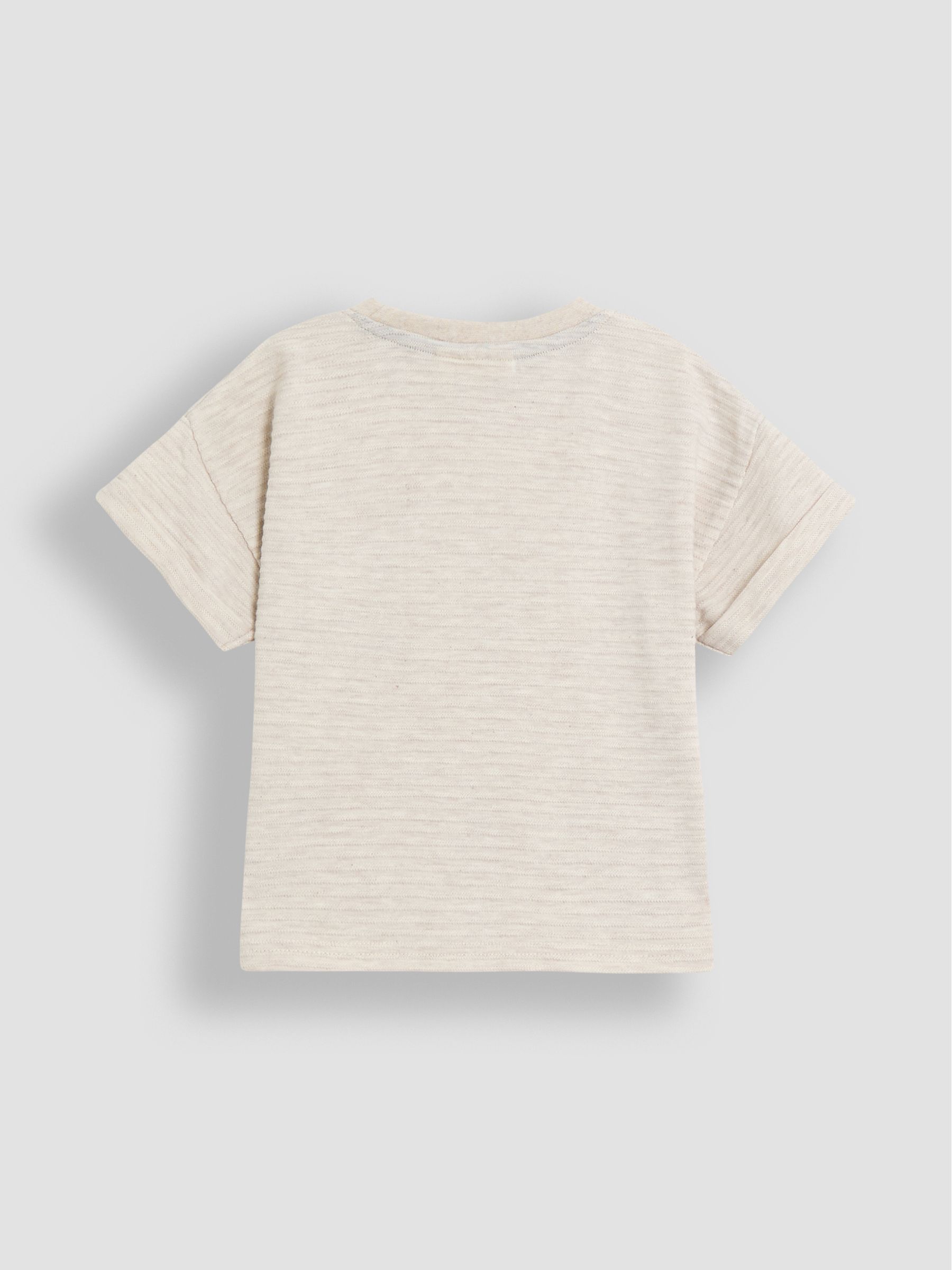 Natural Textured 100% Cotton T-Shirt - Image 2 of 3