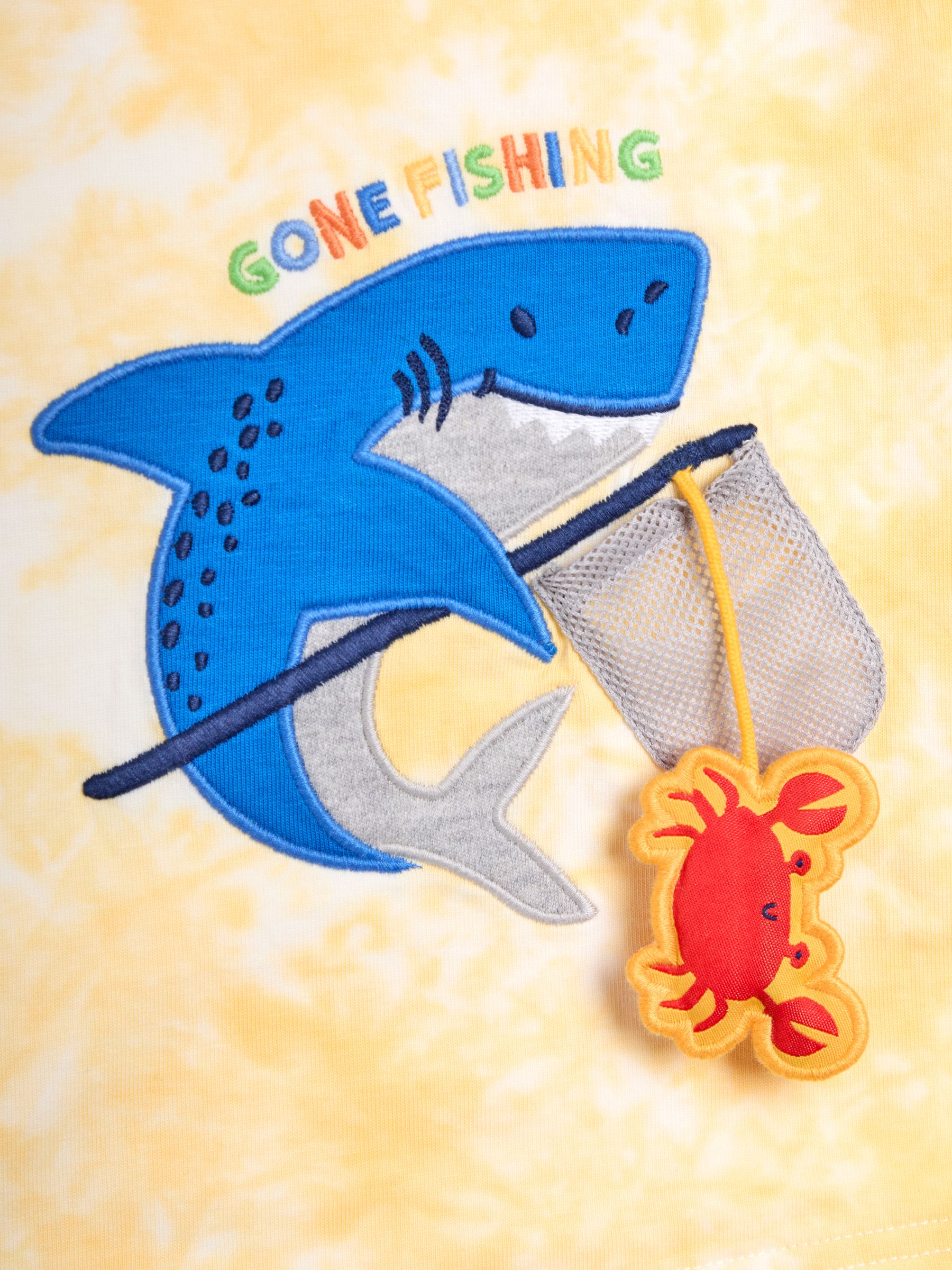 Yellow Shark Interactive Appliqué T-Shirt - Image 3 of 3