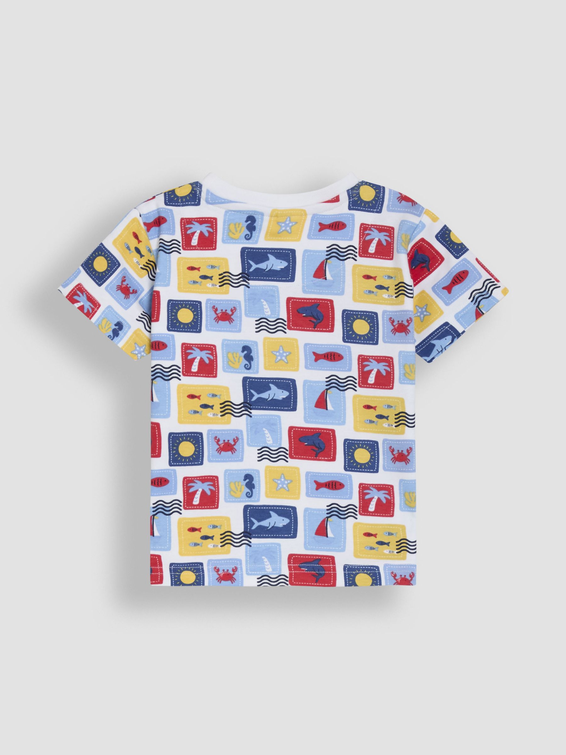 White Seaside 2-Pack Printed & Plain T-Shirts - Image 3 of 7