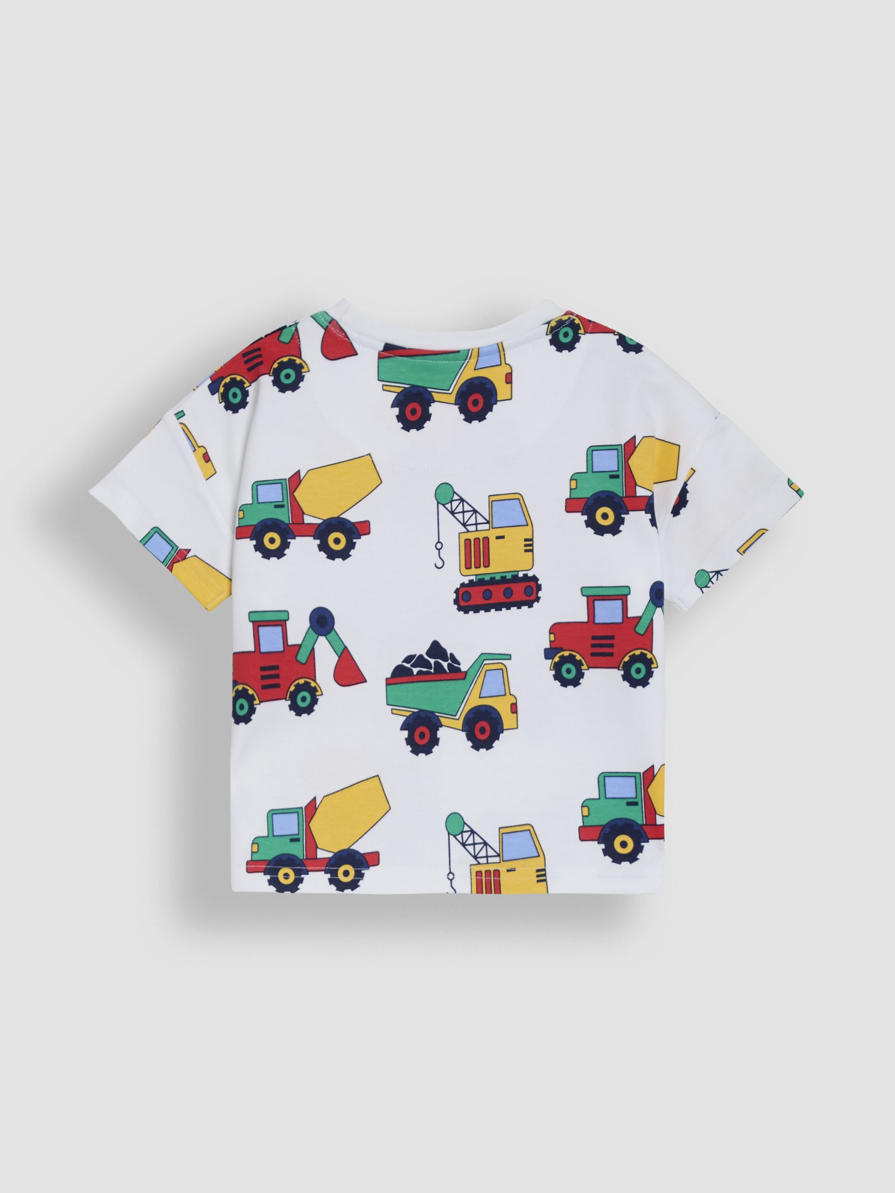 Green Tractor Printed and Plain T-Shirts 2 Pack - Image 3 of 7