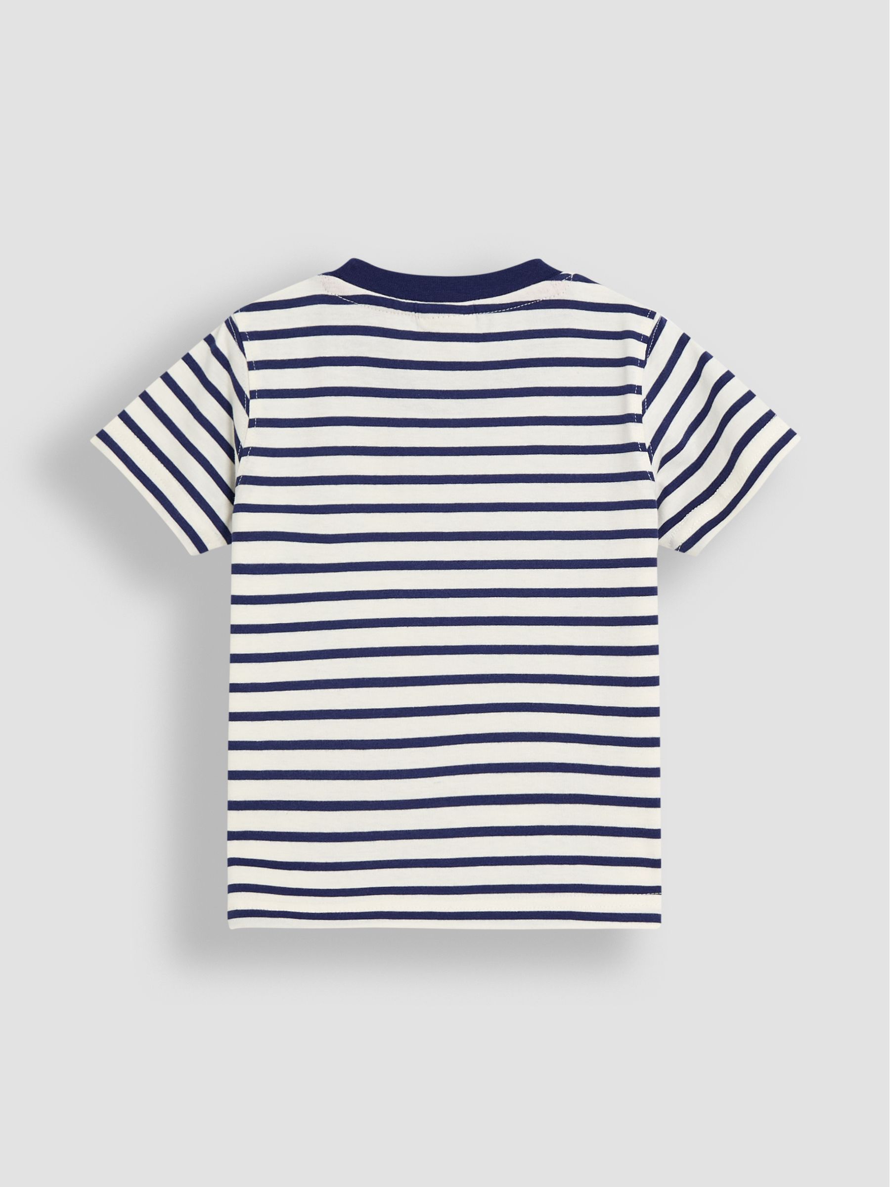 Ecru Navy Stripe Safari Appliqué T-Shirt - Image 2 of 3