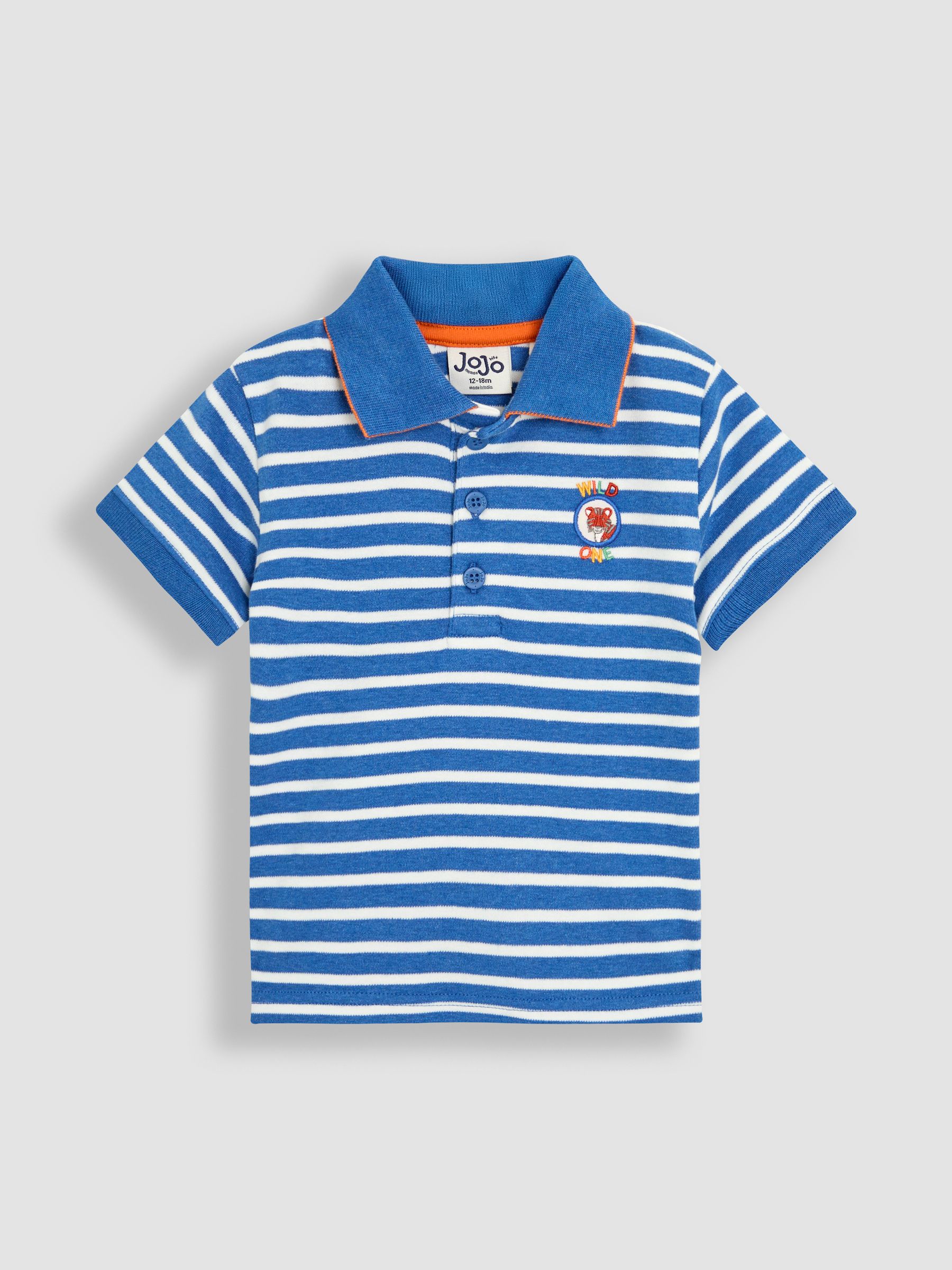 Denim Tiger Badge 100% Cotton Polo Shirt - Image 1 of 3