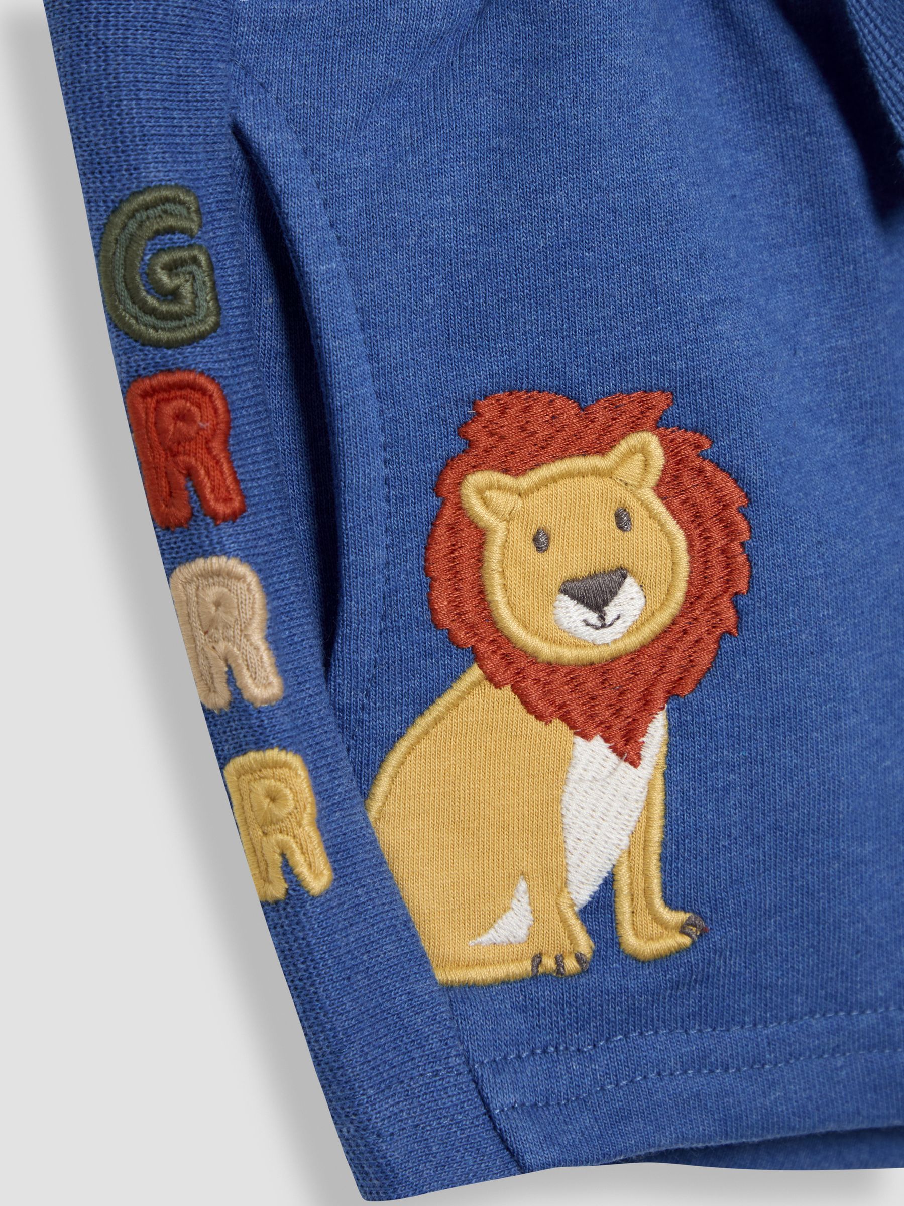 Blue Lion Lion Appliqué Shorts - Image 4 of 4