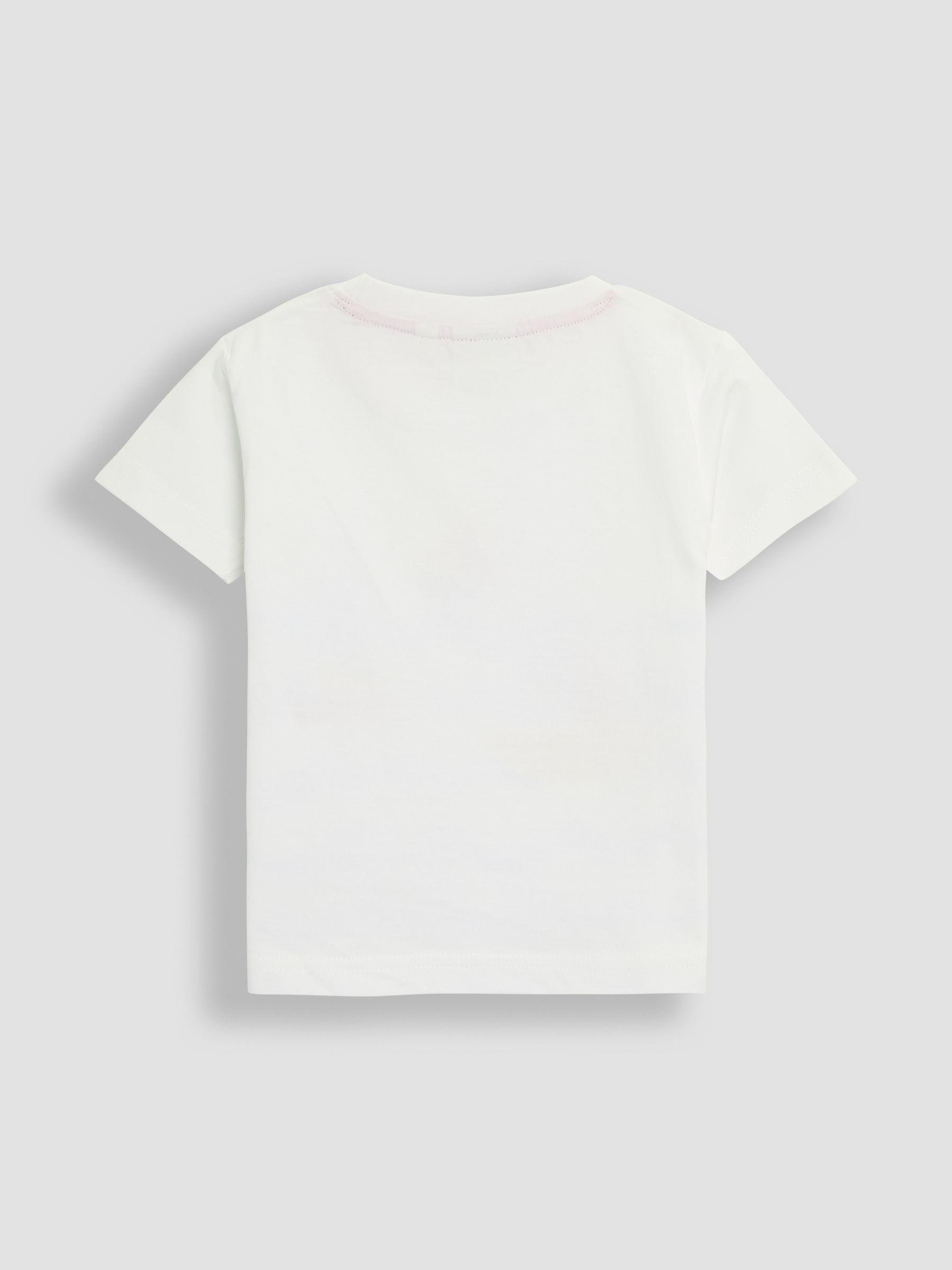 White Sailboat 100% Cotton Printed & Plain T-Shirts 2 Pack - Image 3 of 5