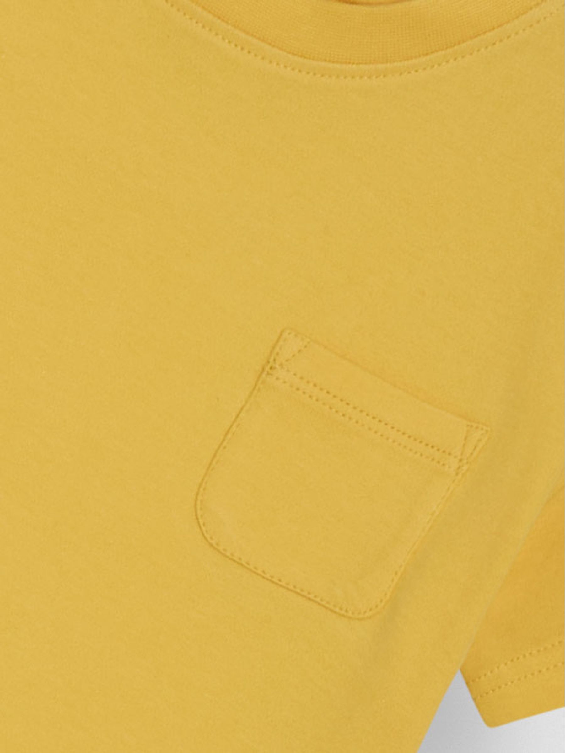 Yellow Pineapple Printed and Plain T-Shirts 2 Pack - Image 7 of 7