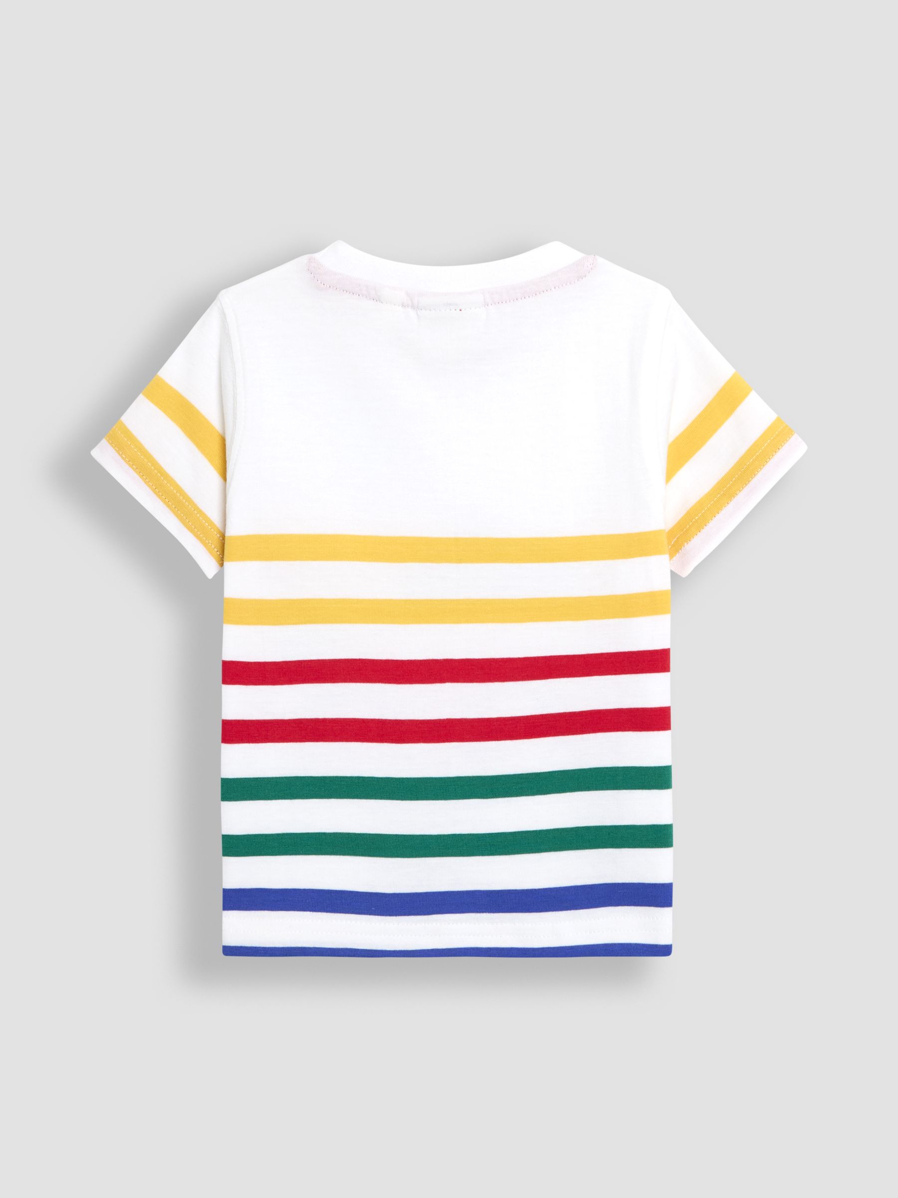 Multi Stripe Construction Appliqué T-Shirt - Image 2 of 3