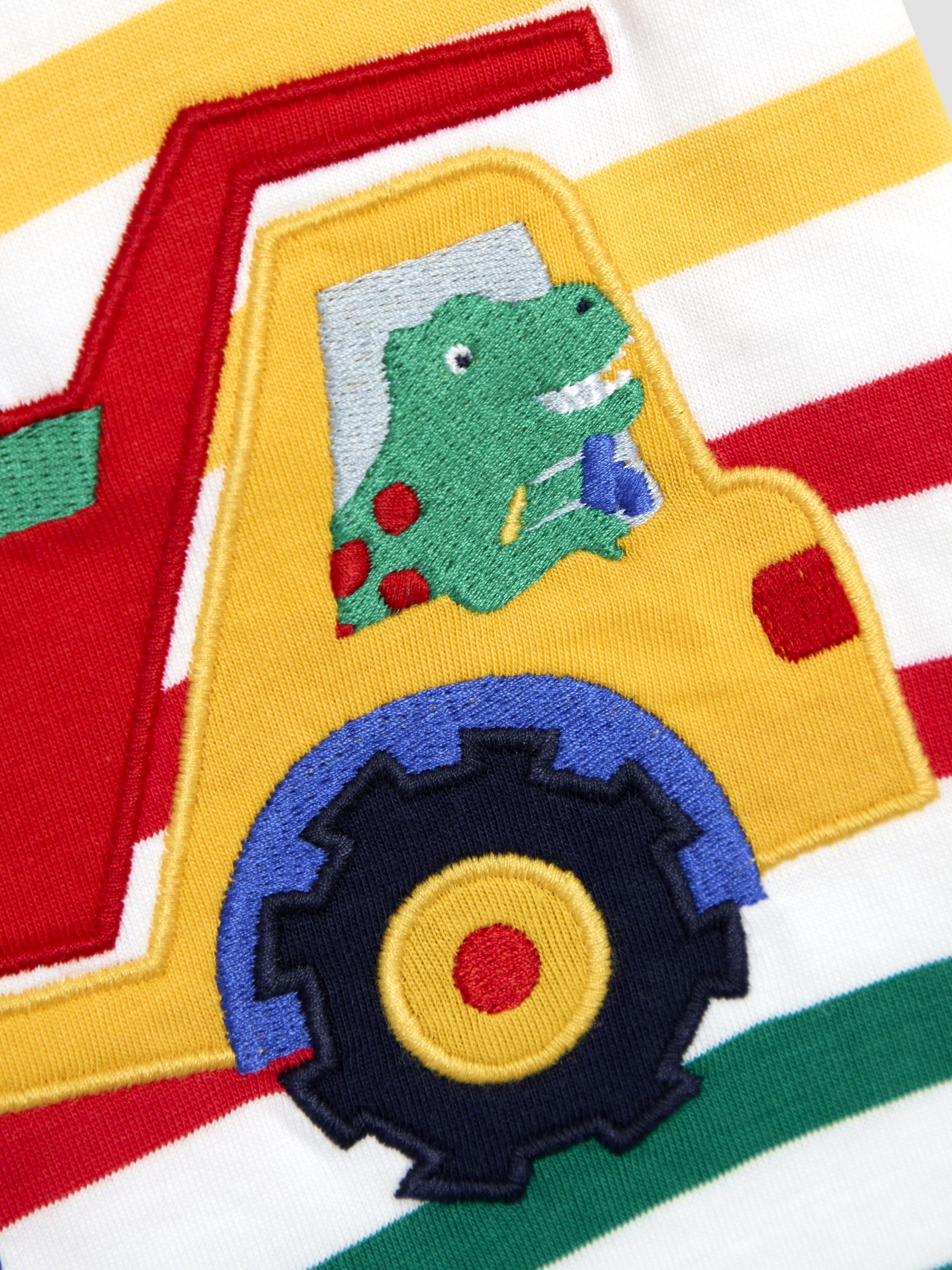 Multi Stripe Construction Appliqué T-Shirt - Image 3 of 3