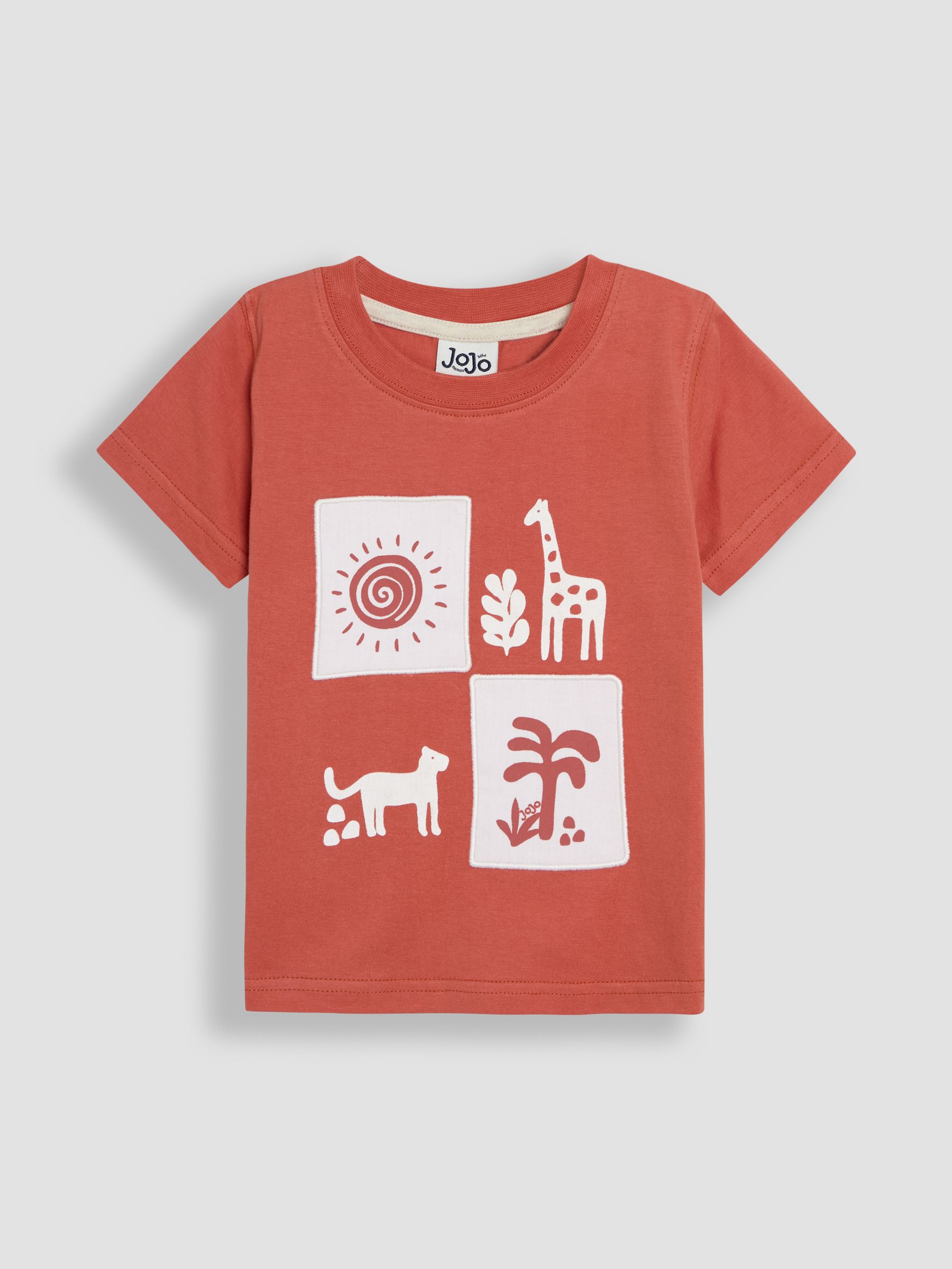 Orange Safari Graphic Printed & Plain T-Shirts 2 Pack - Image 2 of 7