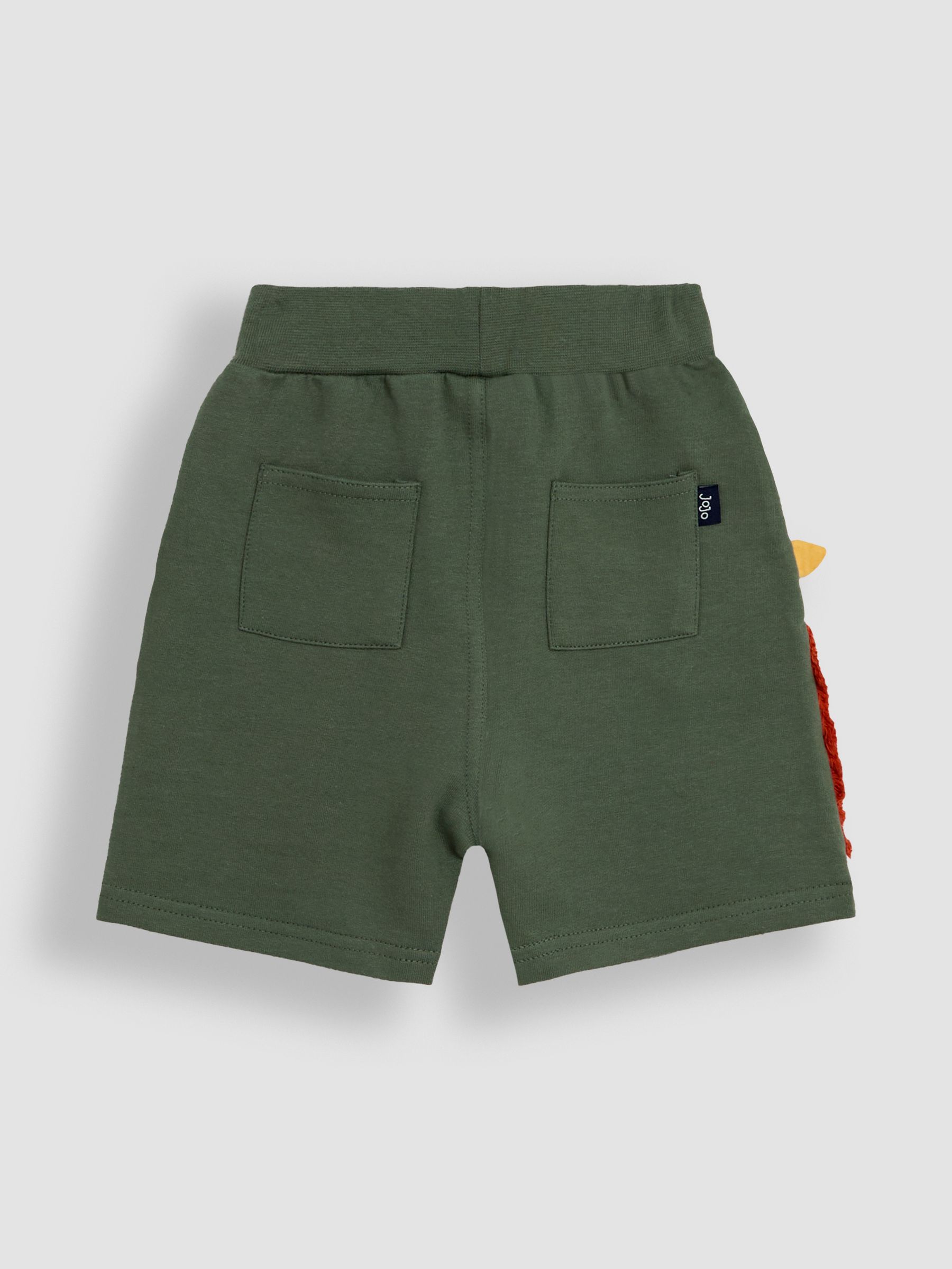Khaki Green Giraffe Appliqué Shorts - Image 3 of 4