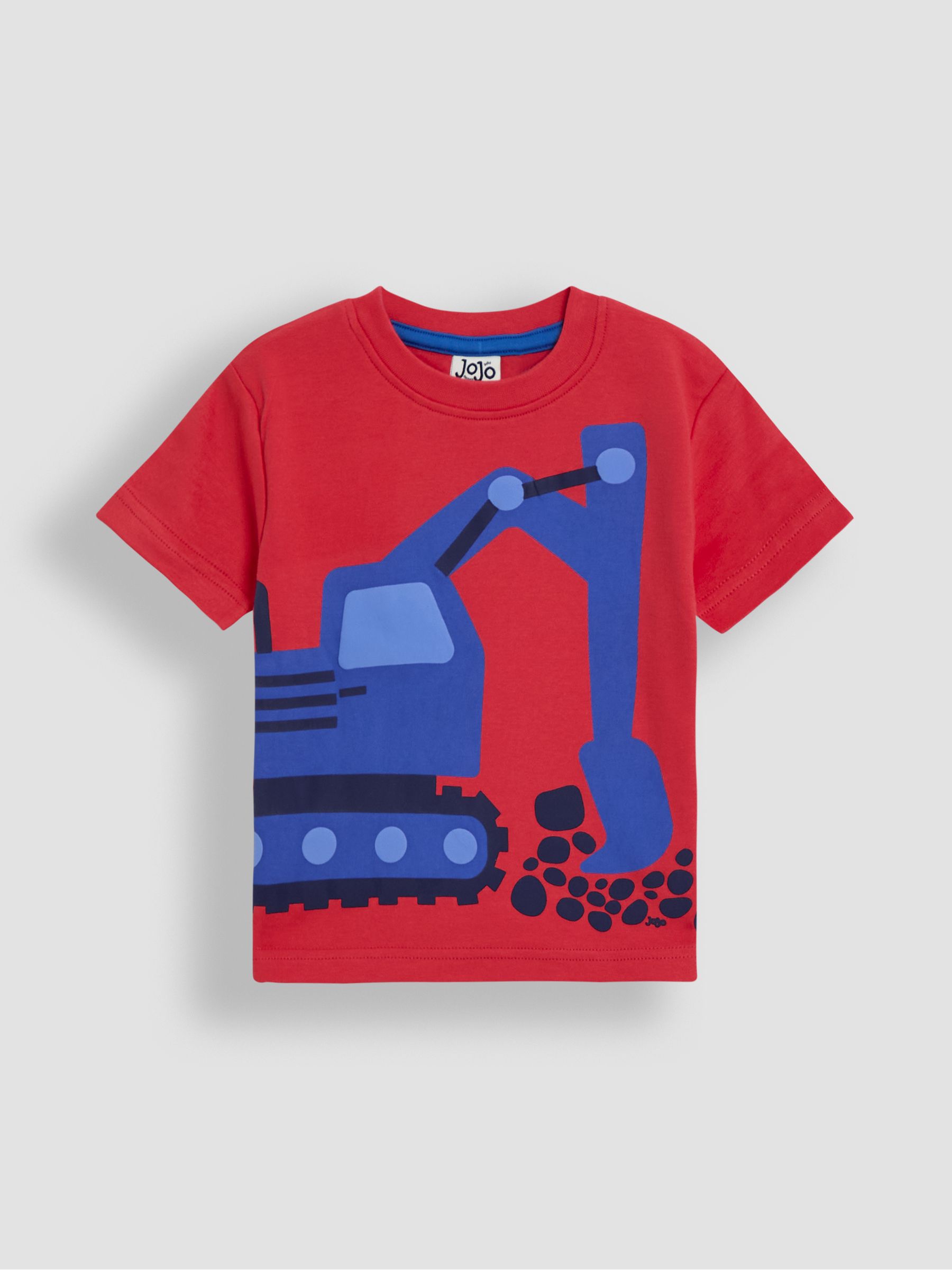 Red Construction 100% Cotton Graphic Printed & Plain T-Shirts 2 Pack - Image 2 of 5