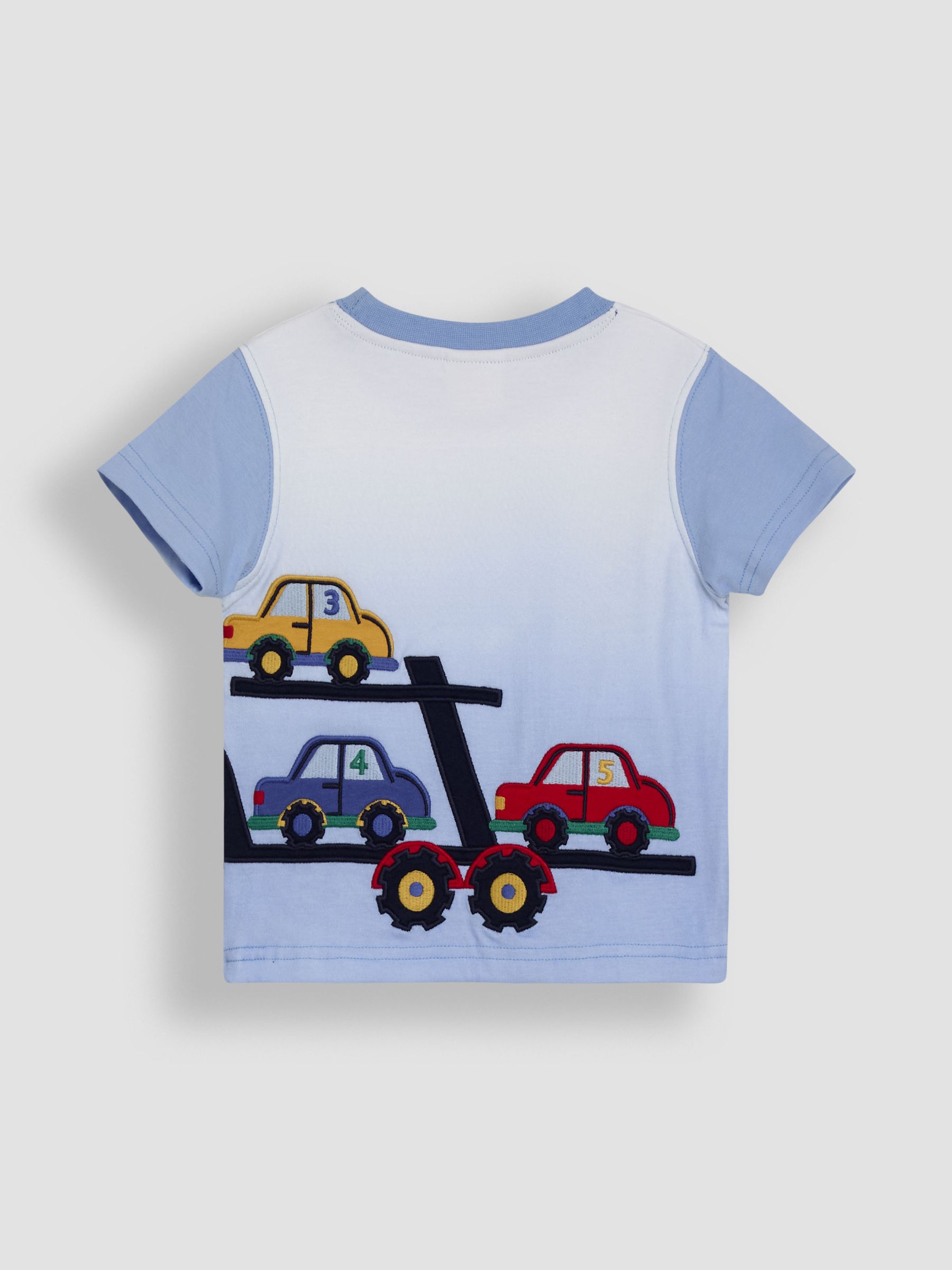 Blue Car Transporter Appliqué T-Shirt - Image 2 of 3