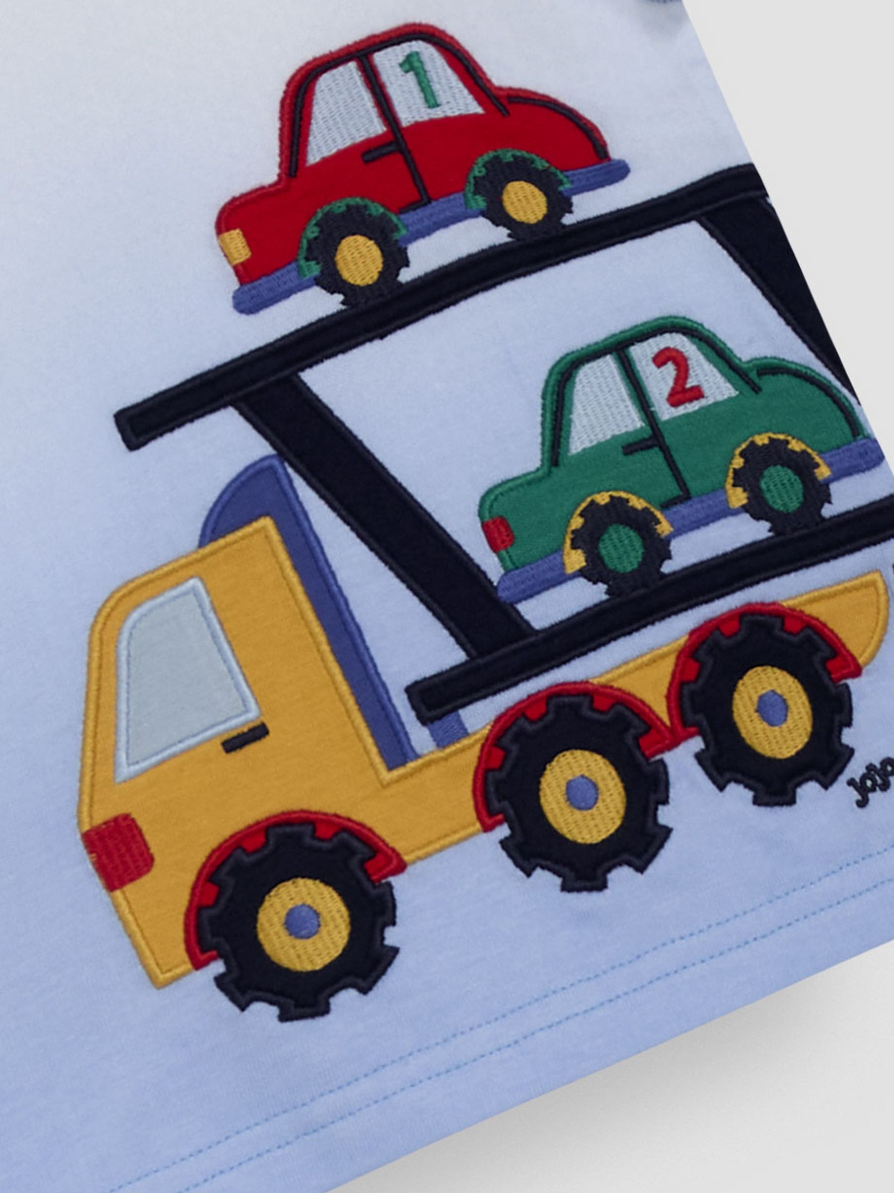 Blue Car Transporter Appliqué T-Shirt - Image 3 of 3