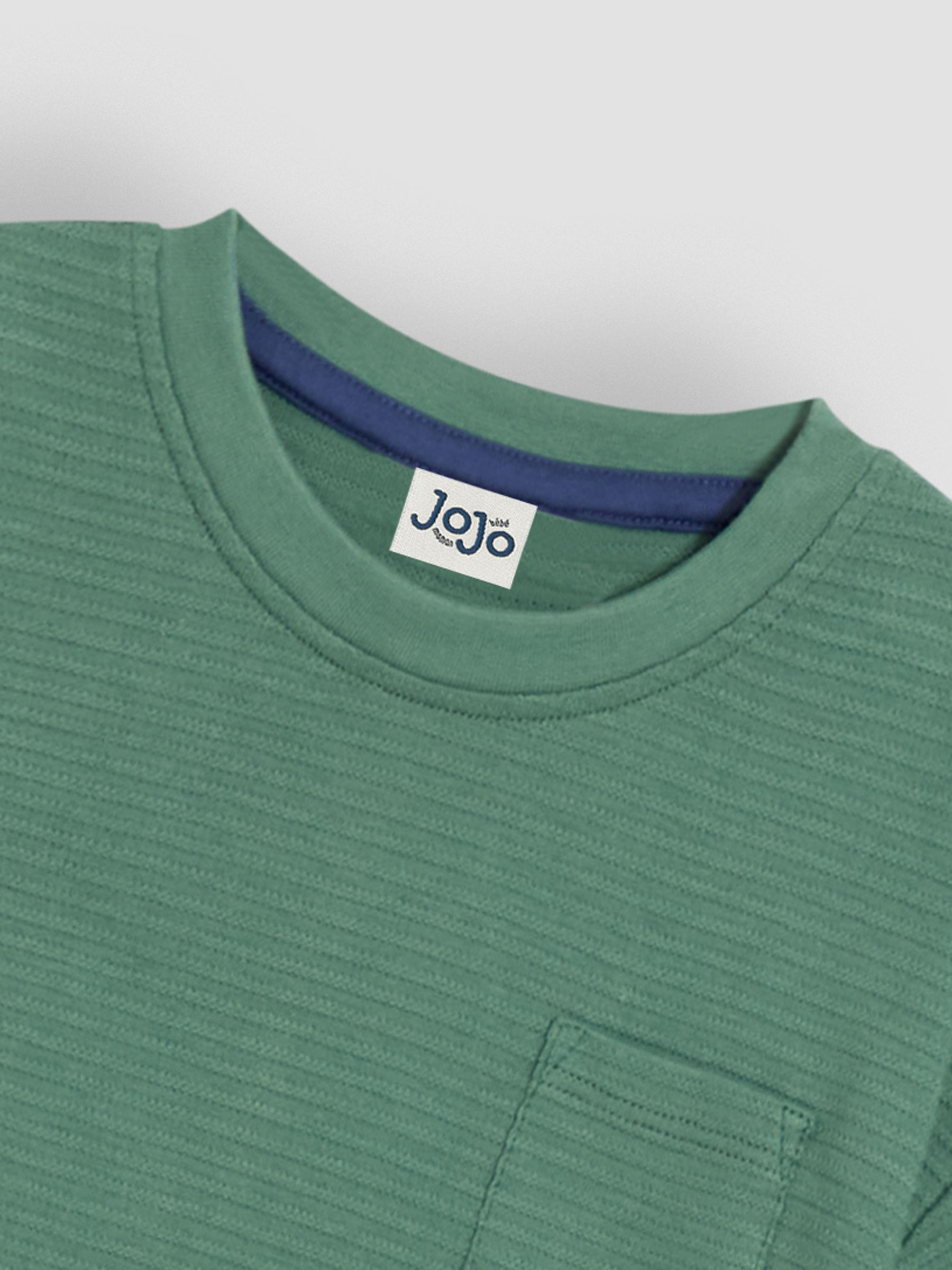 Khaki Textured 100% Cotton T-Shirt - Image 9 of 9